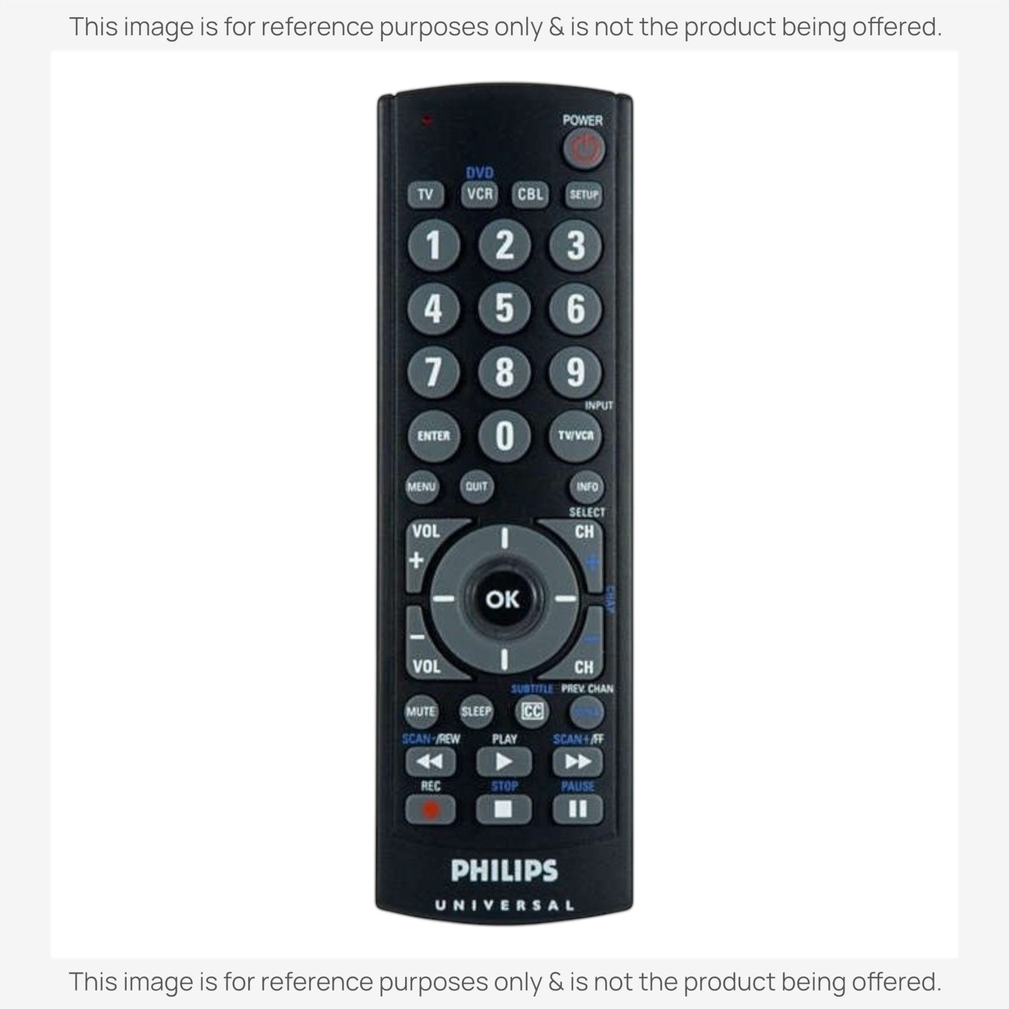 Anderic Substitute for Philips SRU2103/27 4-Device Universal Remote Control [RRU401]
