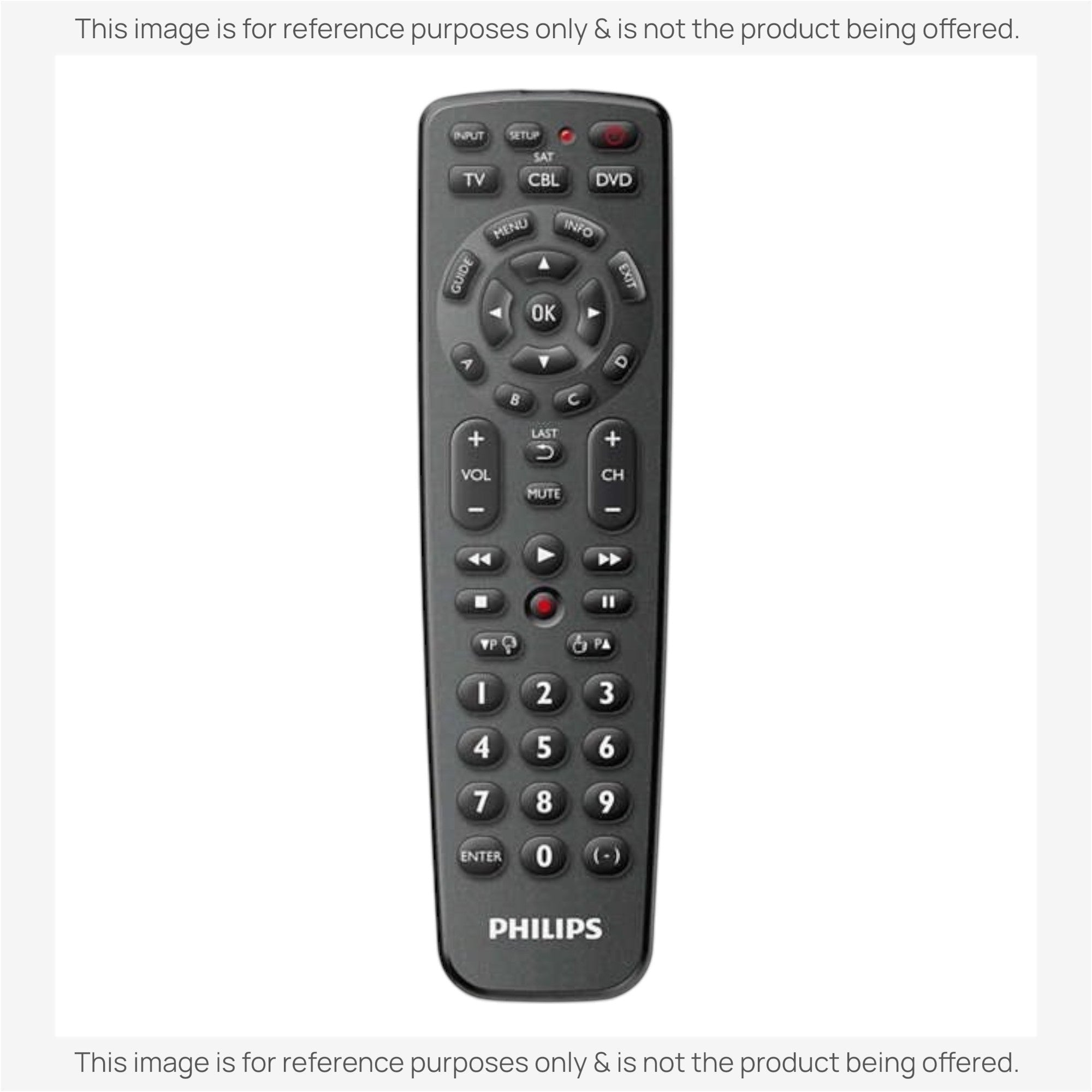 Anderic Substitute for Philips SRP1003WM/17 3-Device Universal Remote Control [RRU401]