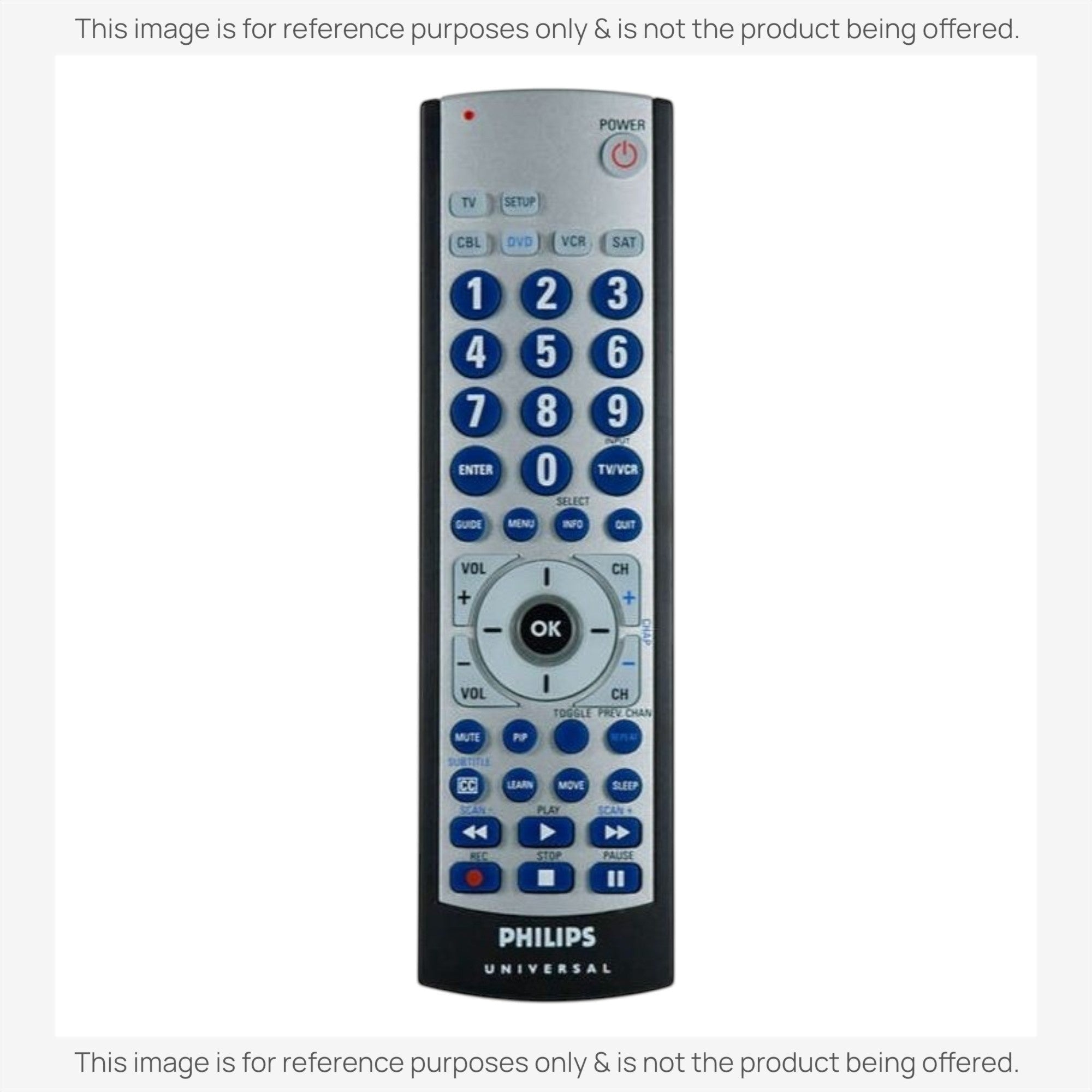 Anderic Substitute for Philips SRU3005/27 Advanced Universal Remote Control [RRU401]