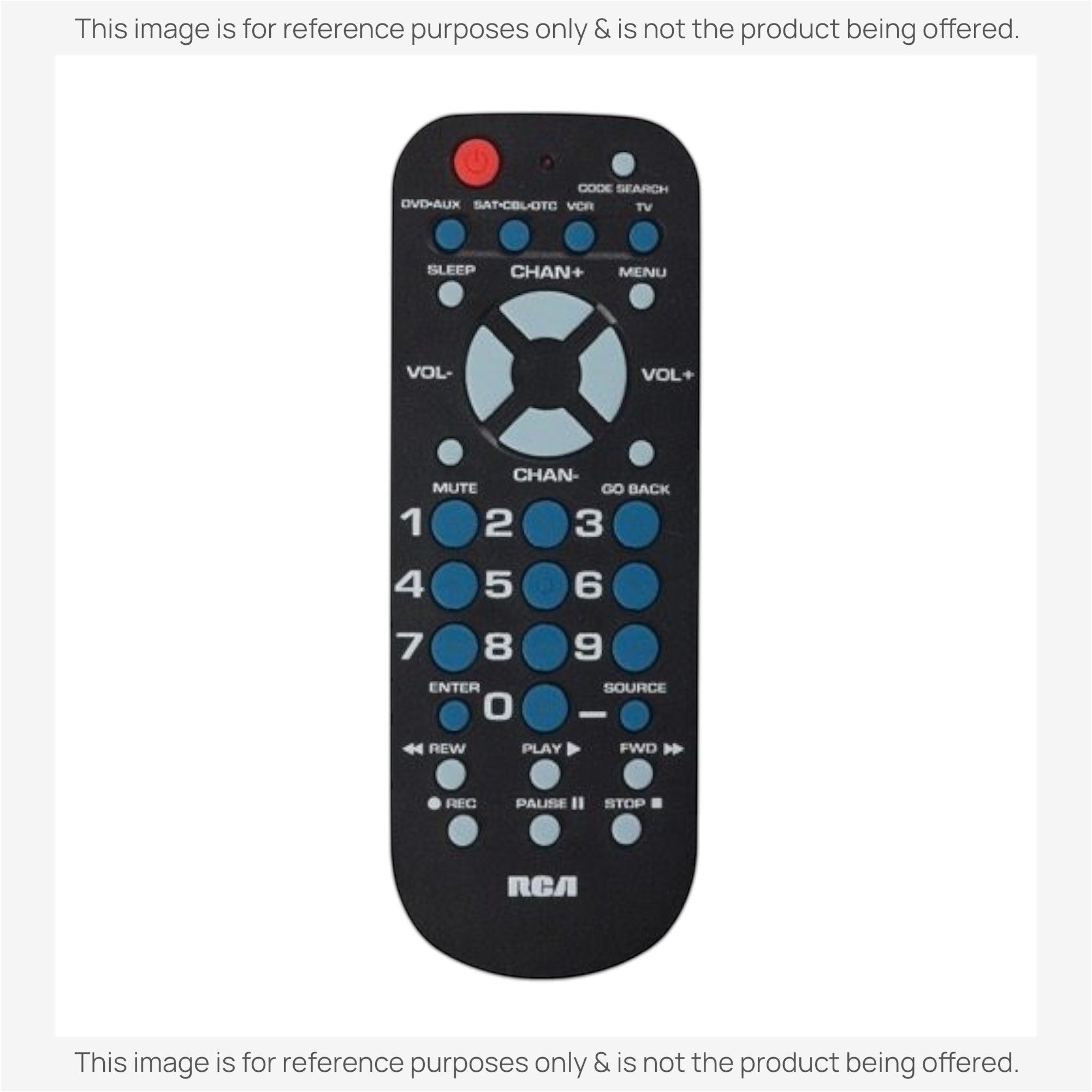Anderic Substitute for RCA RCR804BR 4-Device Universal Remote Control [RRU401]