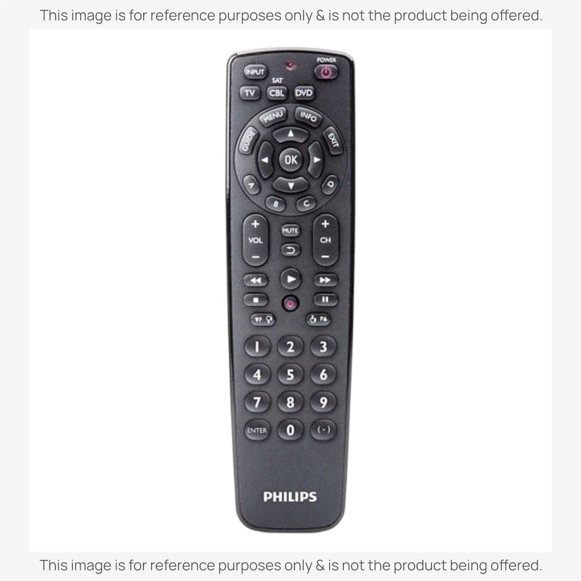 Anderic Substitute for Philips SRP2003WM/17 3-Device Universal Remote Control [RRU401]