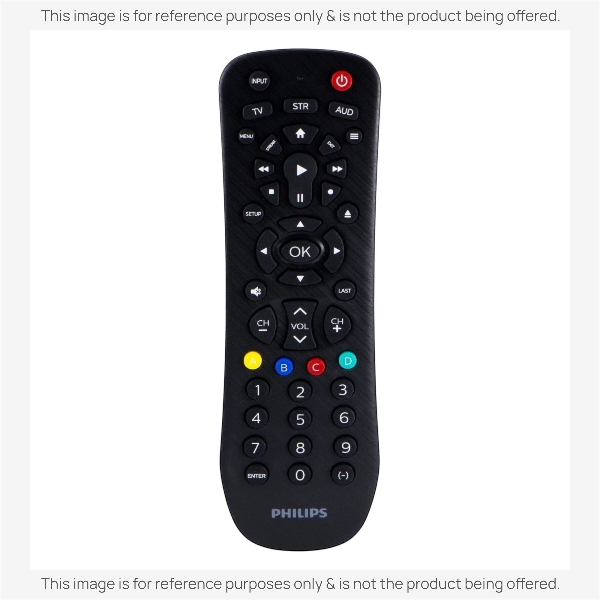 Anderic Substitute for Philips 008-00-0481 3-Device Universal Remote Control [RRU401]