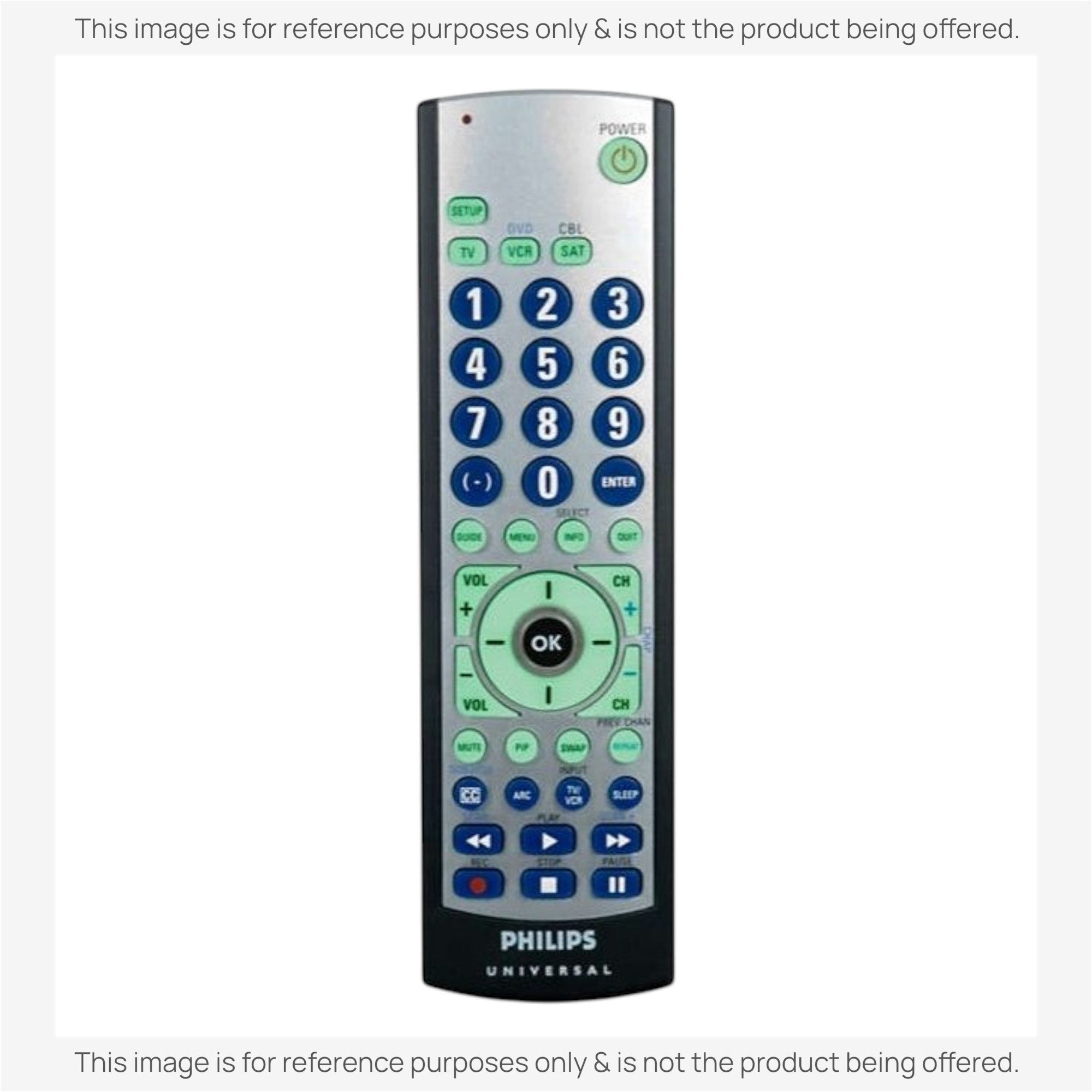 Anderic Substitute for Philips SRU3003WM/17 3-Device Universal Remote Control [RRU401]