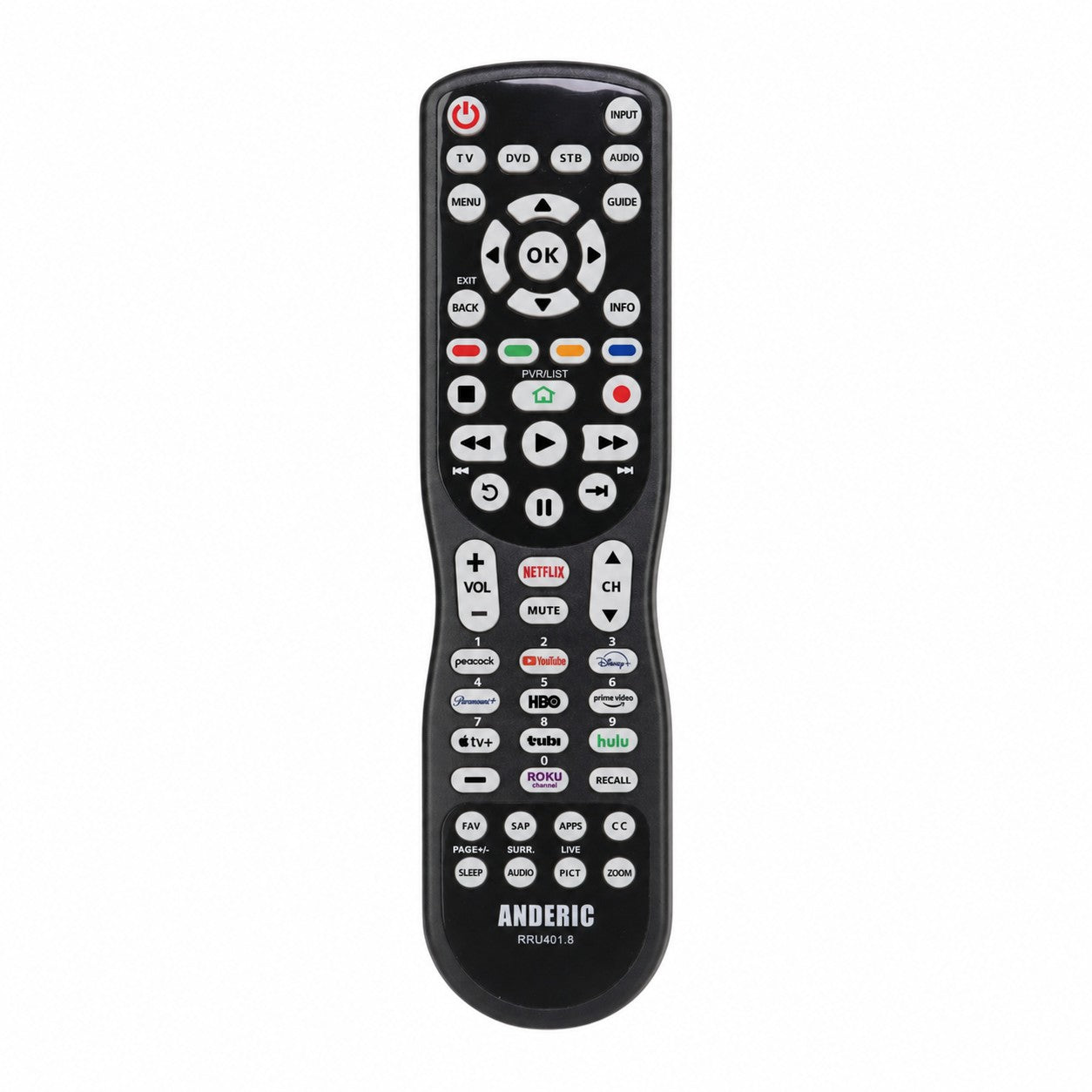 Anderic Substitute for Panasonic N2QAYB000622 TV Remote Control [RRU401-2680]