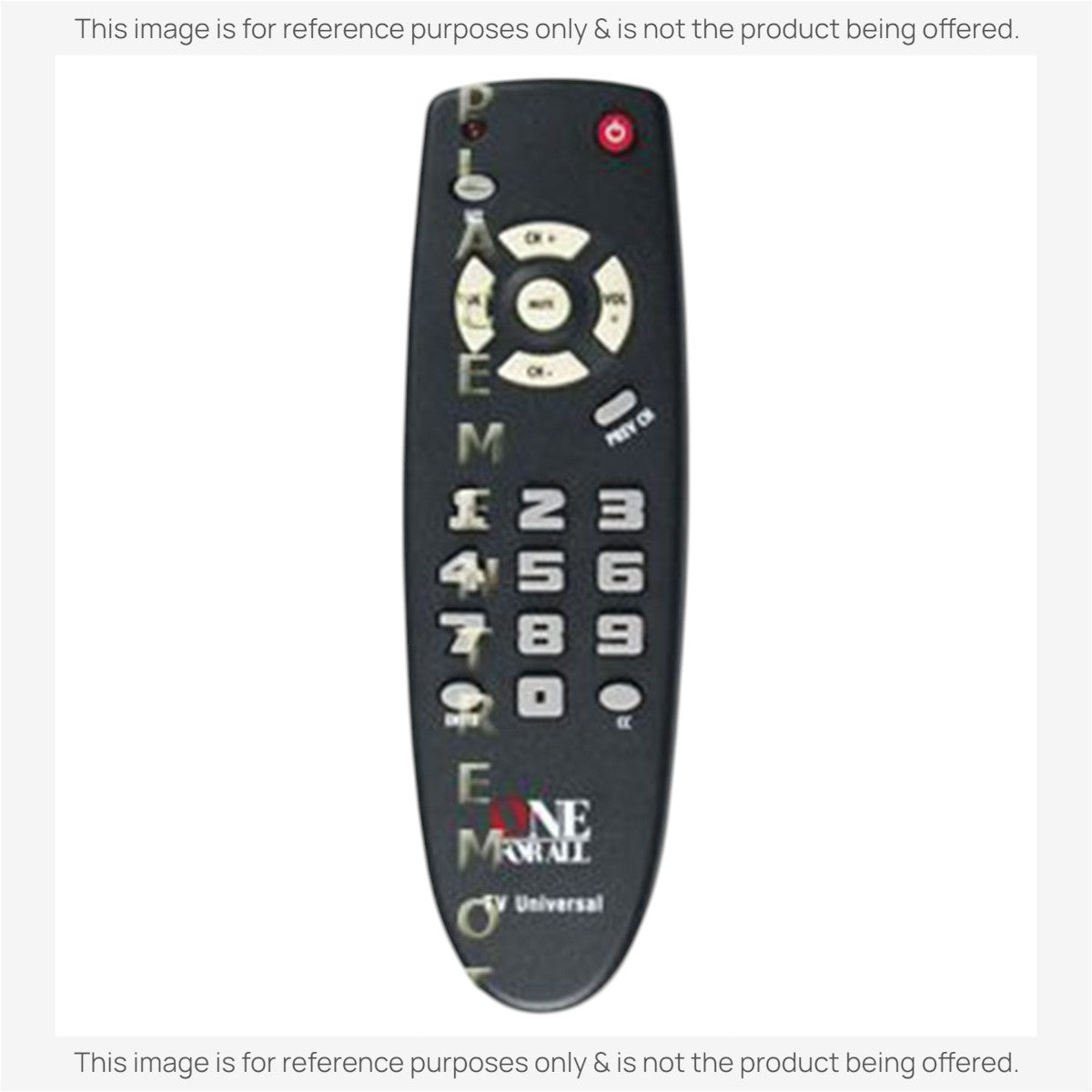 Anderic Substitute for One For All URC1050 1-Device Universal Remote Control [RRH100]