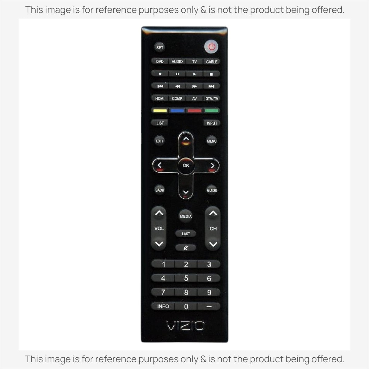 Anderic Substitute For Vizio VUR11 TV Remote Control [RRXRT303]