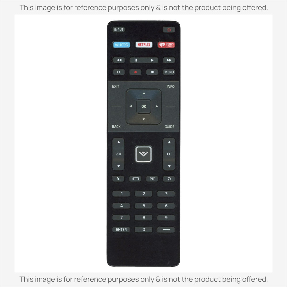 Anderic Substitute For Vizio XRT122 Smart TV Remote Control - 790.02211.0002 [RRXRT303]