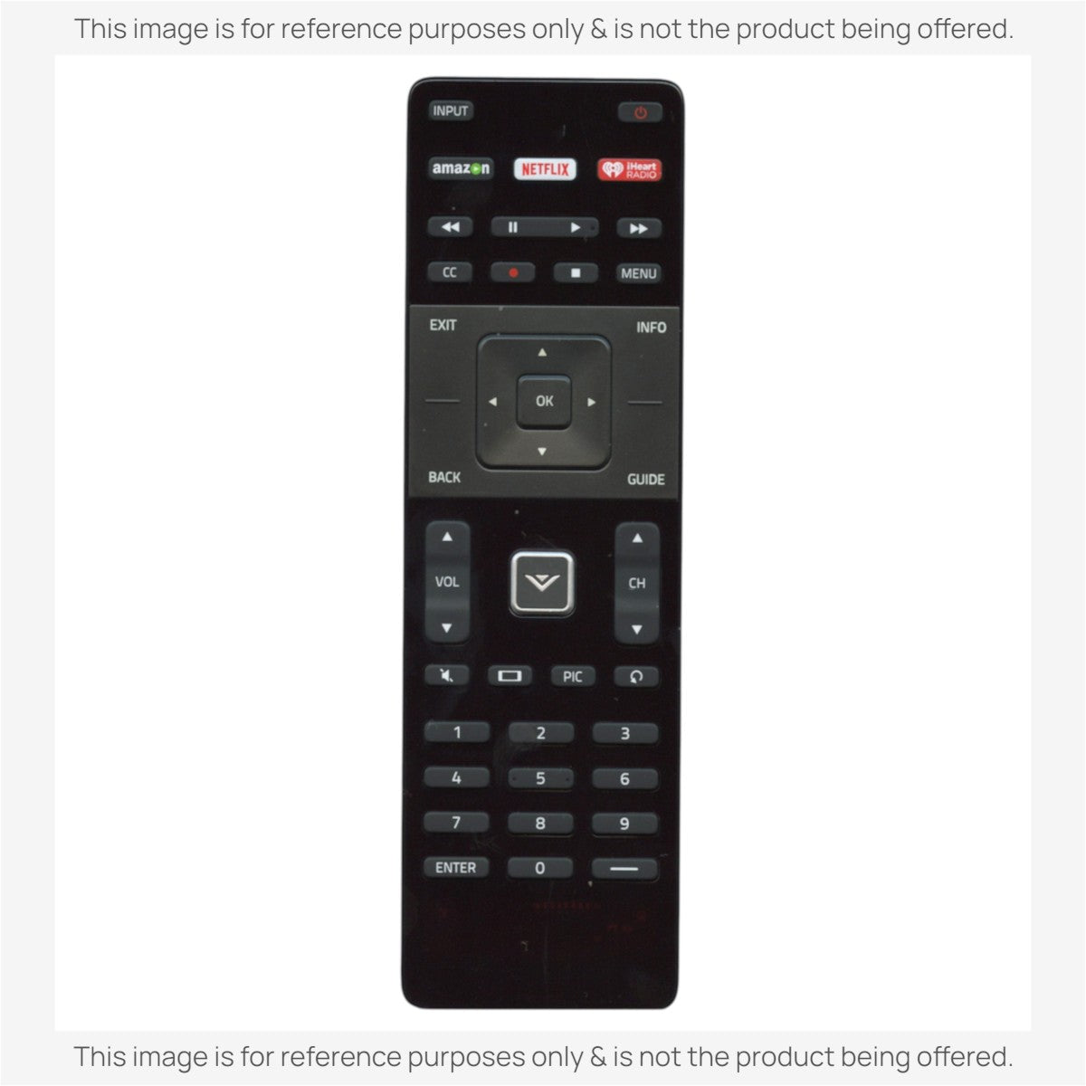 Anderic Substitute For Vizio XRT122 Smart TV Remote Control | Amazon | Netflix | IHeart Radio - 98003061083 [RRXRT303]