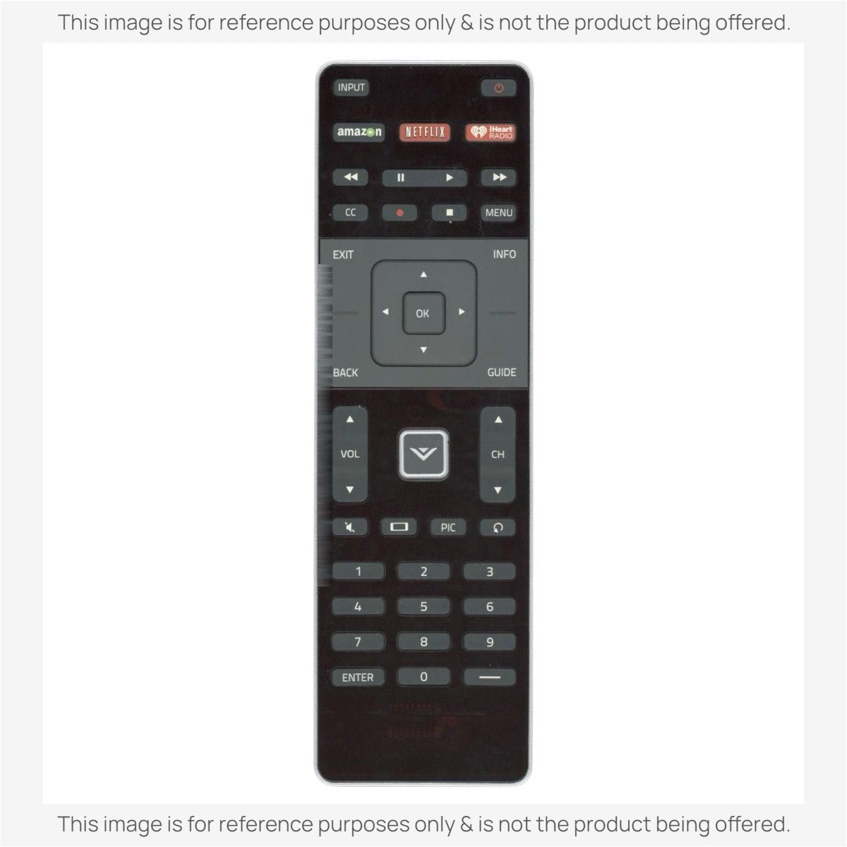 Anderic Substitute For Vizio XRT500 with QWERTY Keyboard TV Remote Control - 600155600886G [RRXRT303]