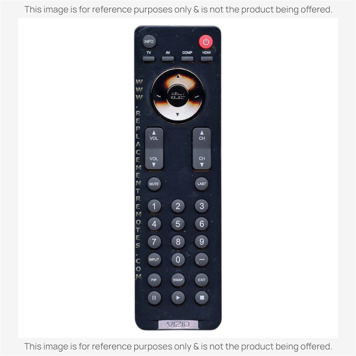 Anderic Substitute for Vizio VR4 Standard TV Remote Control 098GRABDYNEVZJ [VR1]