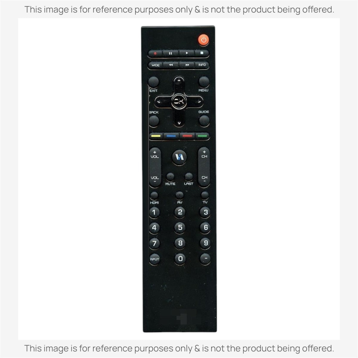 Anderic Substitute For Vizio VR12 TV Remote Control - 0980-0306-0400 [RRXRT303]