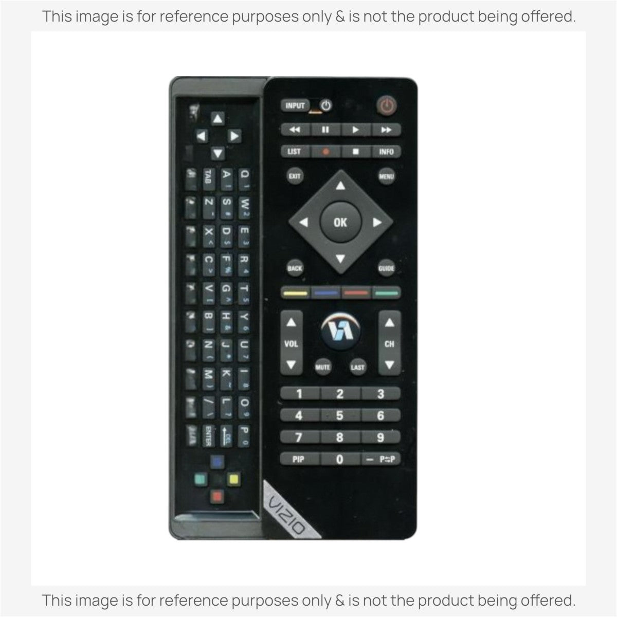 Anderic Substitute For Vizio VUR10 TV Remote Control - Bluetooth - with QWERTY keyboard [RRXRT303]