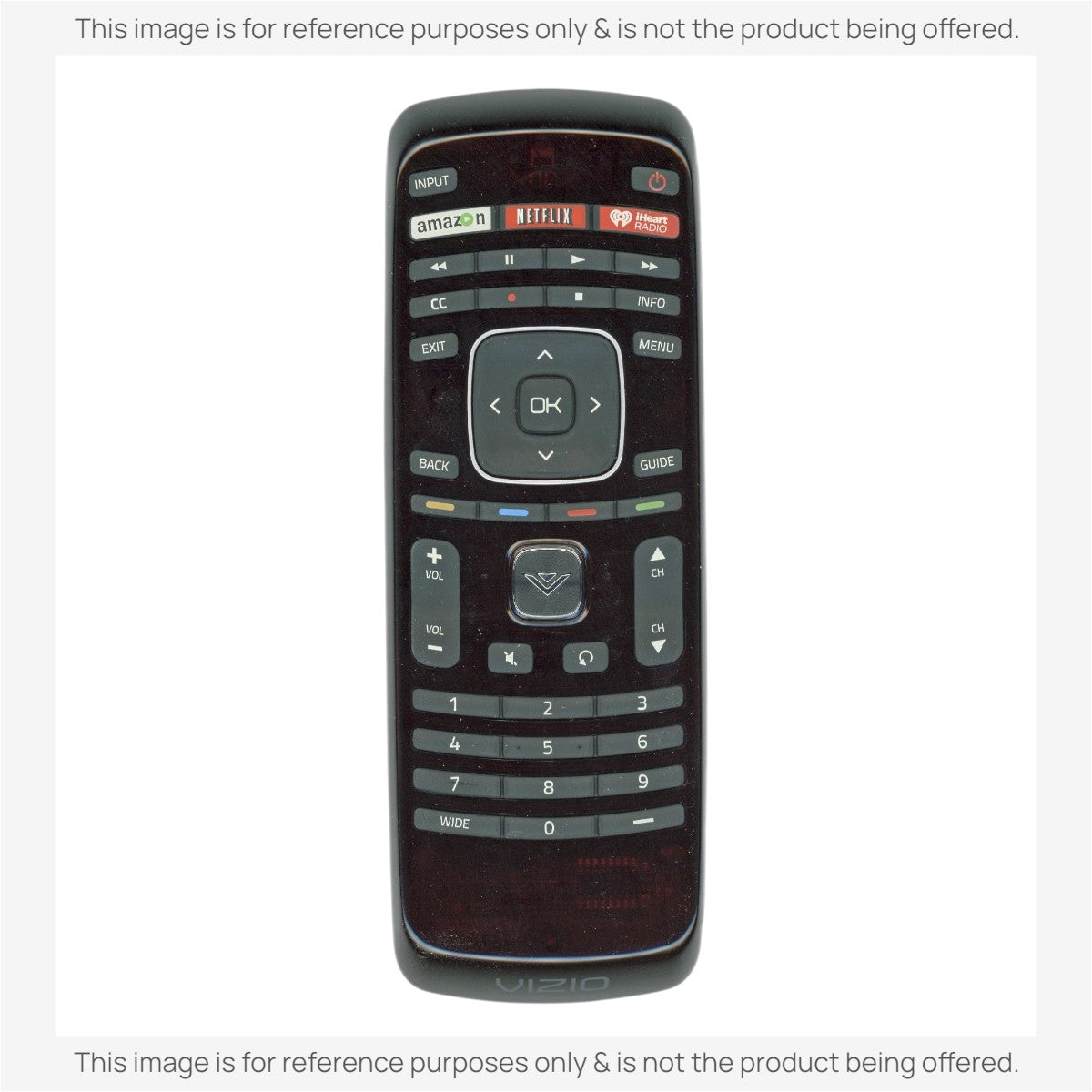Anderic Substitute For Vizio XRT112 TV Remote Control - 098003061022 [RRXRT303]