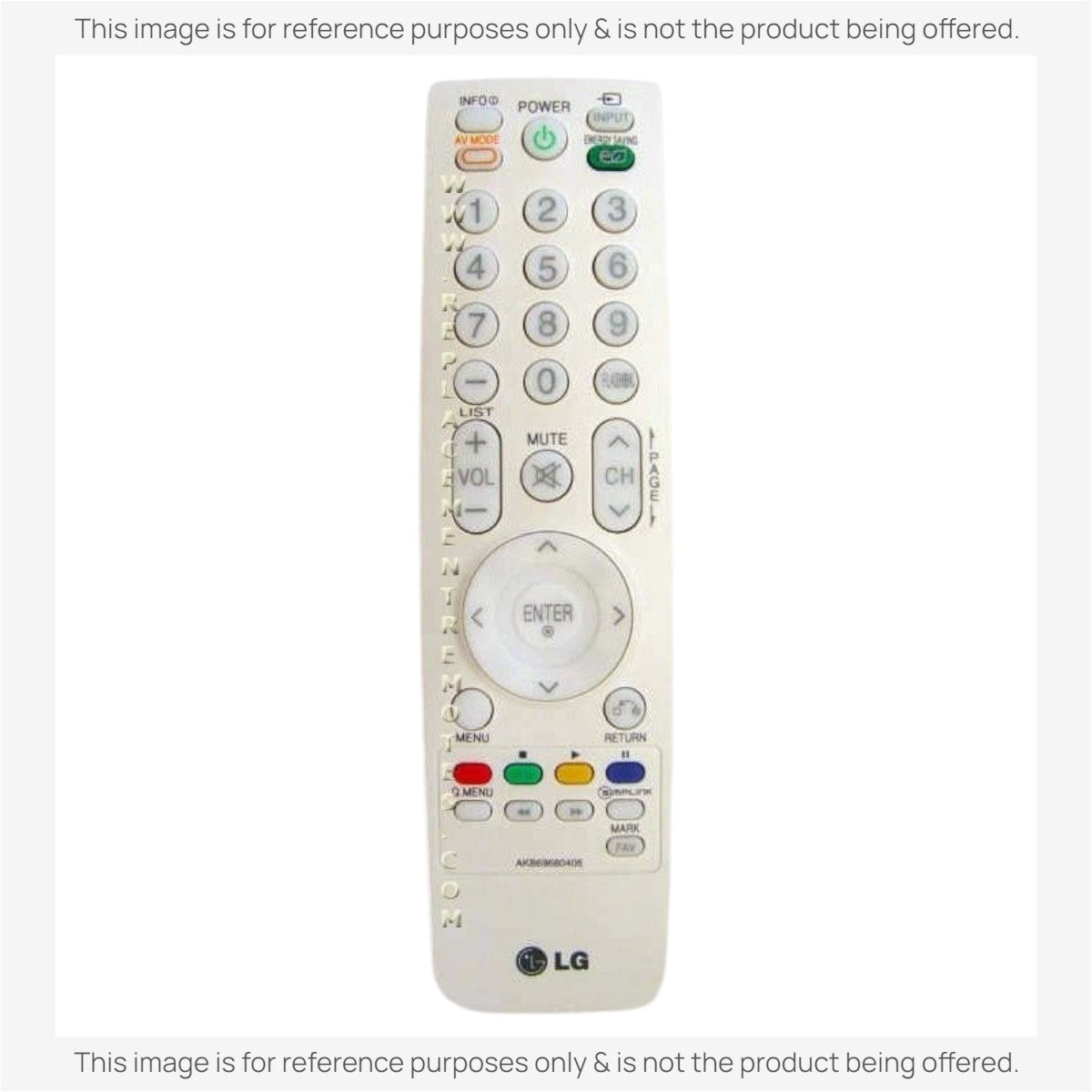 Anderic Substitute For LG AKB69680406 TV Remote Control [RR5501]