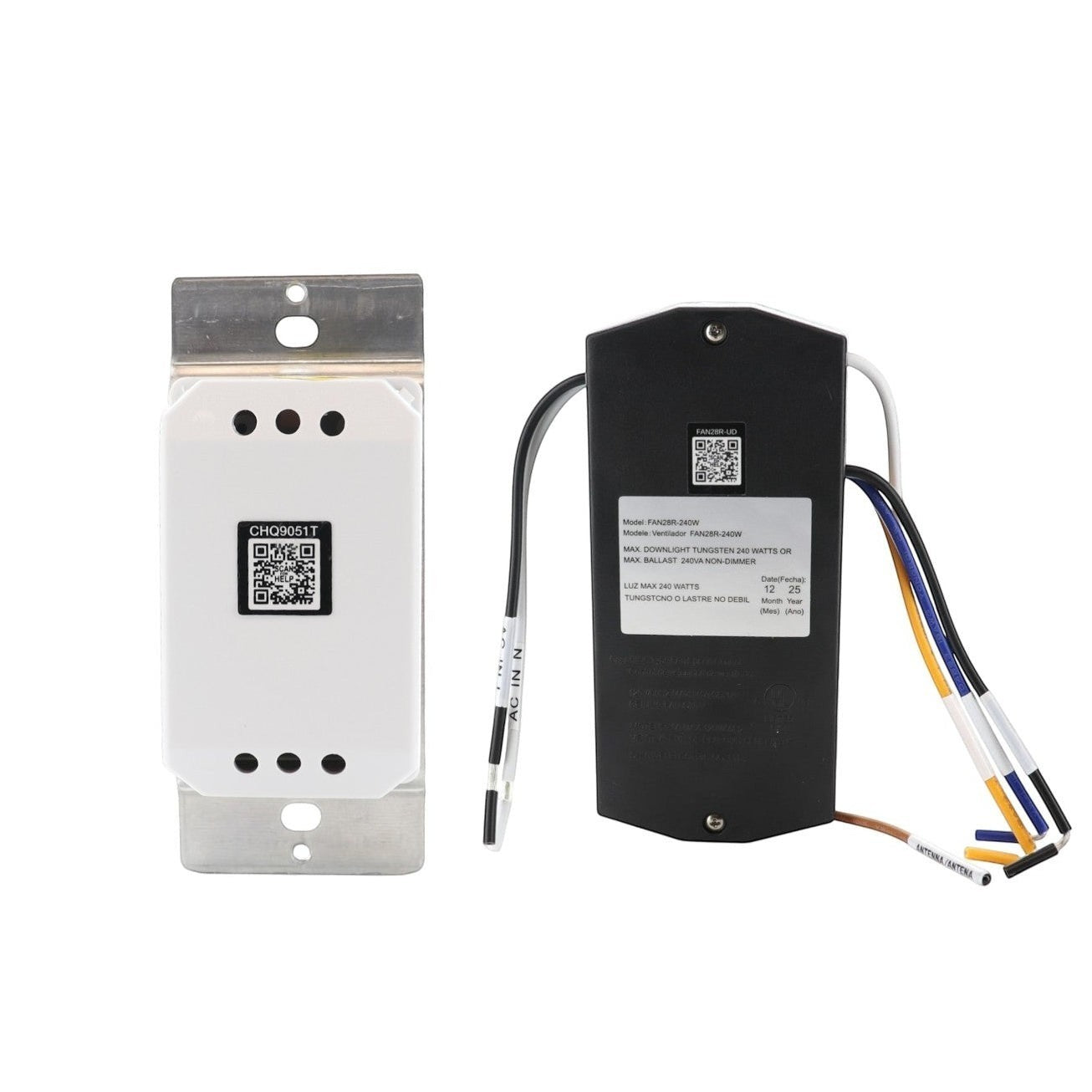 Anderic Substitute for TR269A KUJCE10606 WIRED Ceiling Fan Remote Control [UC9051T-UC7067GMRX]