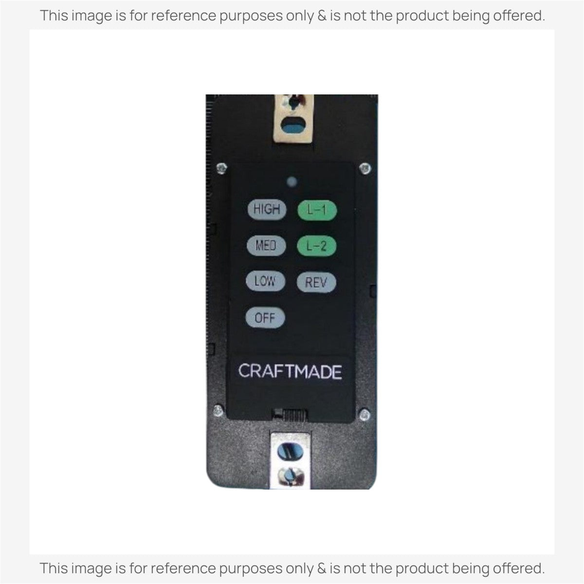 Anderic Substitute for Craftmade UC7224T4 wired Ceiling Fan Remote Control [UNVWALLKIT001]