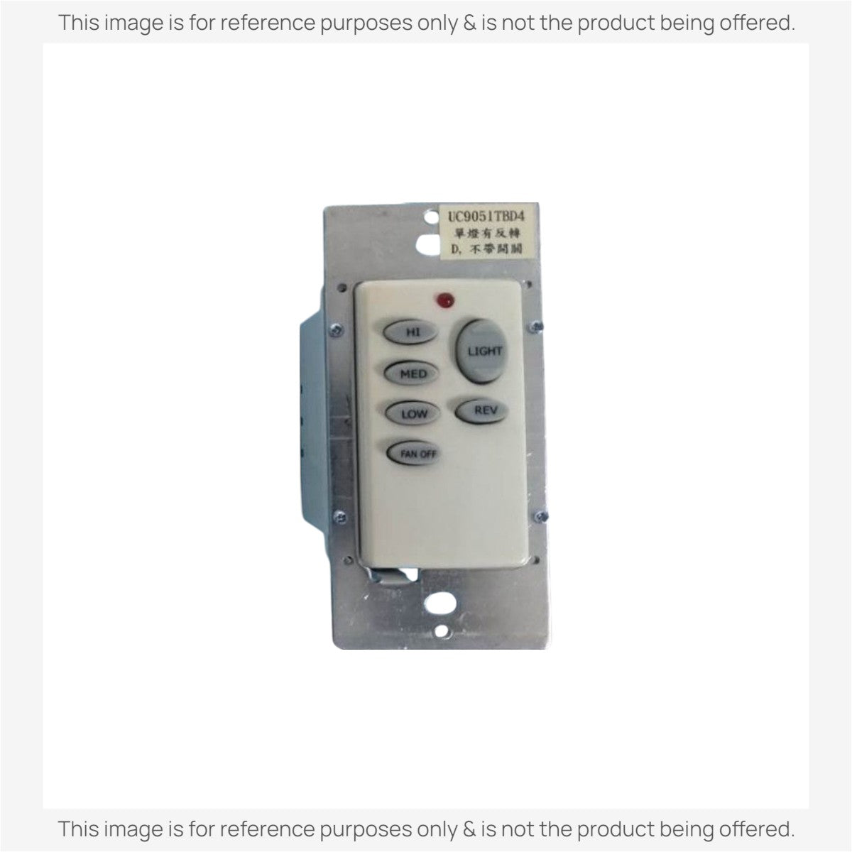 Anderic Substitute for UC9050TB4 wired Ceiling Fan Remote Control [UC9051T-UC7067GMRX]
