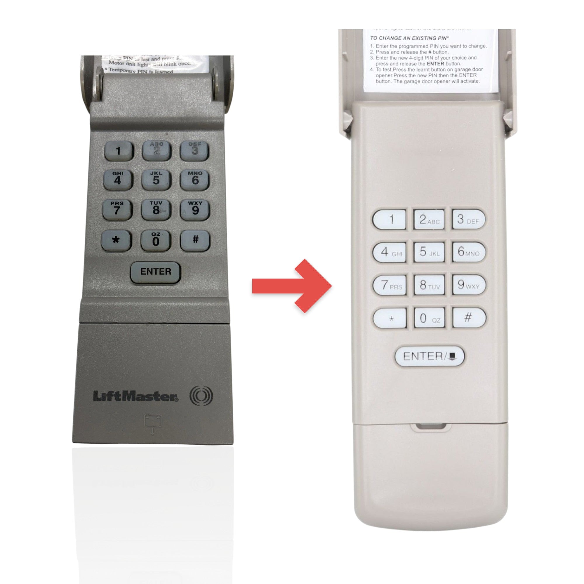 Anderic Substitute for LiftMaster 376LM / 376LMC Wireless Keyless Entry 315MHz Garage Door Opener Remote Control [877MAX]