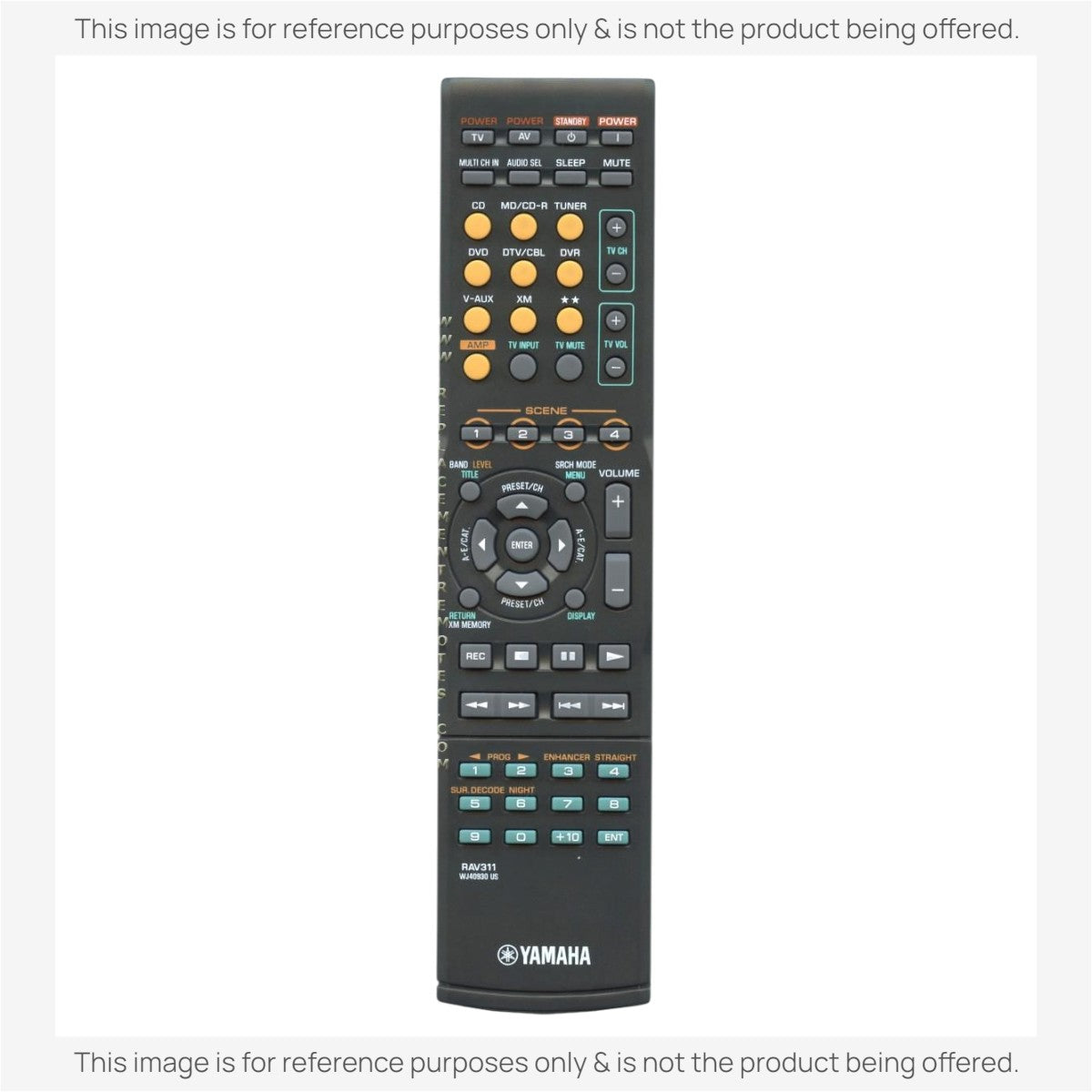 Anderic Substitute For Yamaha RAV311 A/V Receiver Remote Remote Control [RRAV311]
