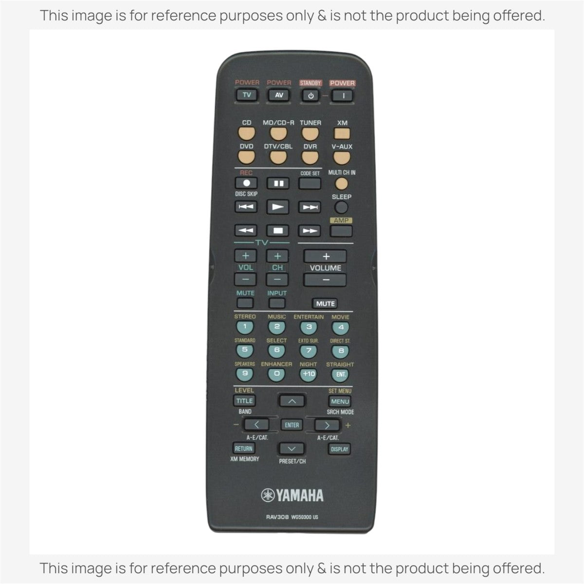 Anderic Substitute For Yamaha RAV308 A/V Receiver Remote Remote Control [RRAV311]