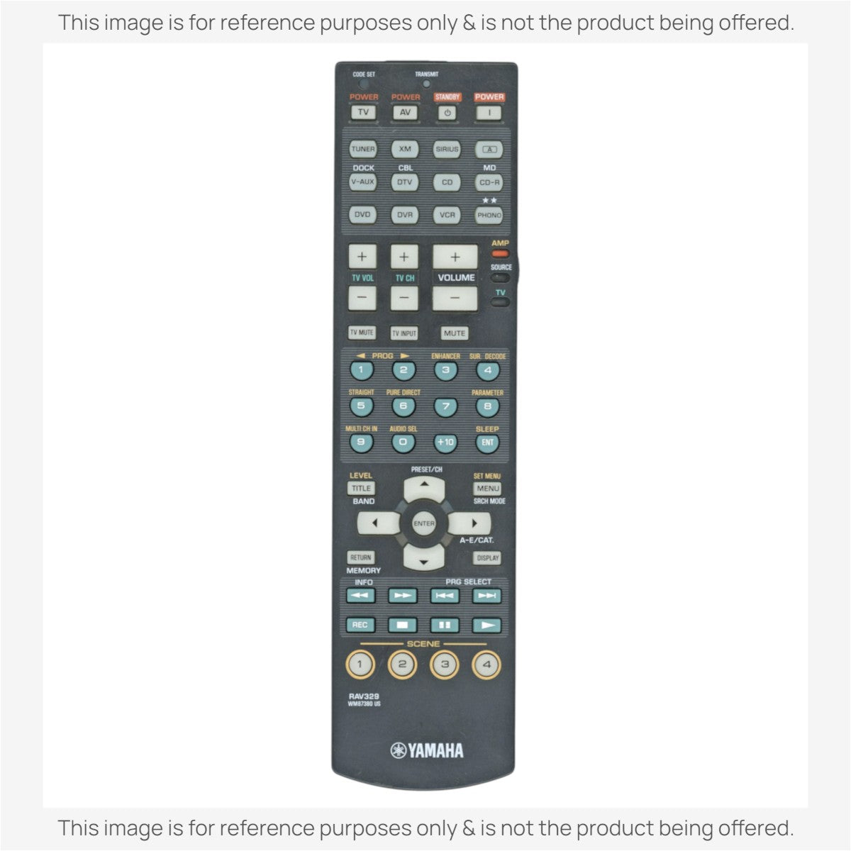 Anderic Substitute For Yamaha RAV329 A/V Receiver Remote Remote Control [RRAV311]