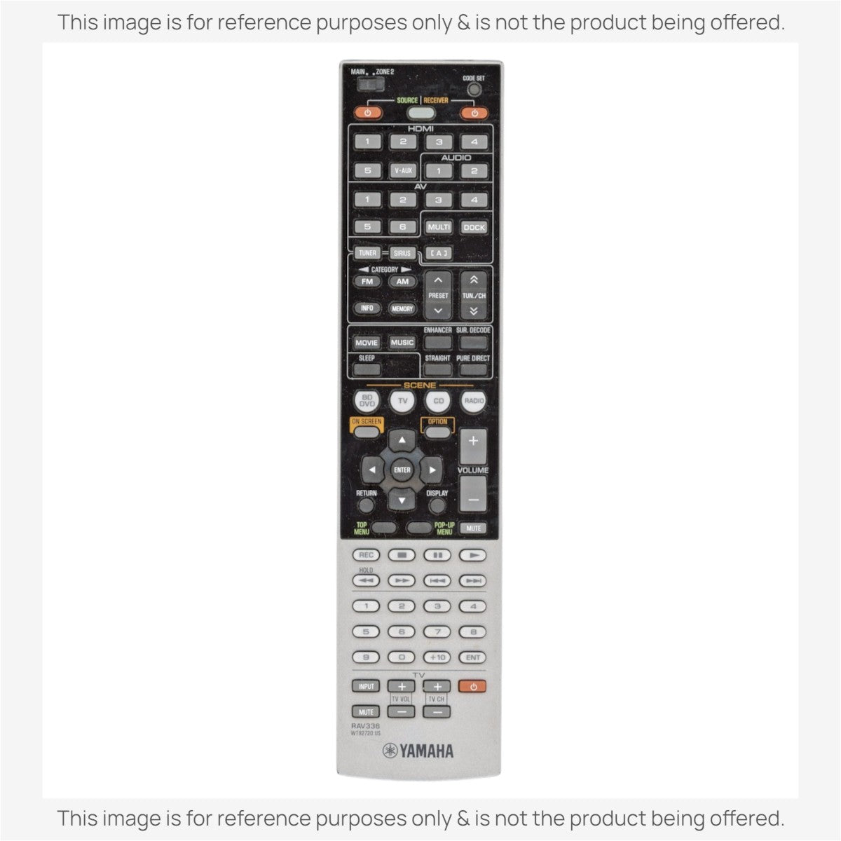 Anderic Substitute For Yamaha RAV336 Receiver Remote Control [RRAV498]