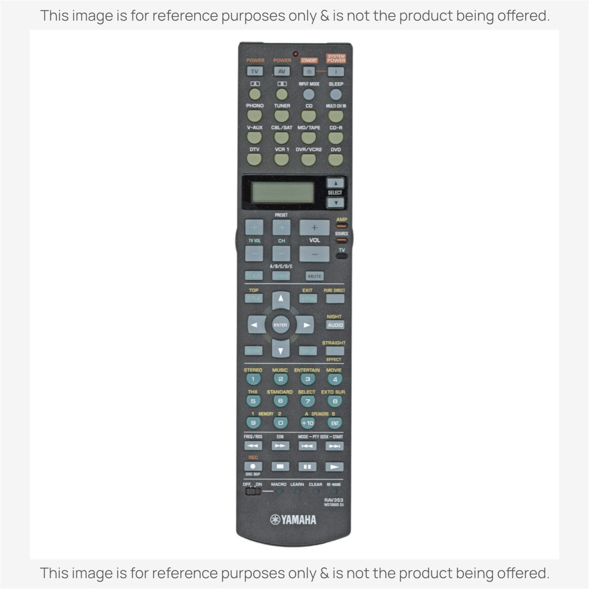 Anderic Substitute For Yamaha RAV353 A/V Receiver Remote Remote Control [RRAV311]