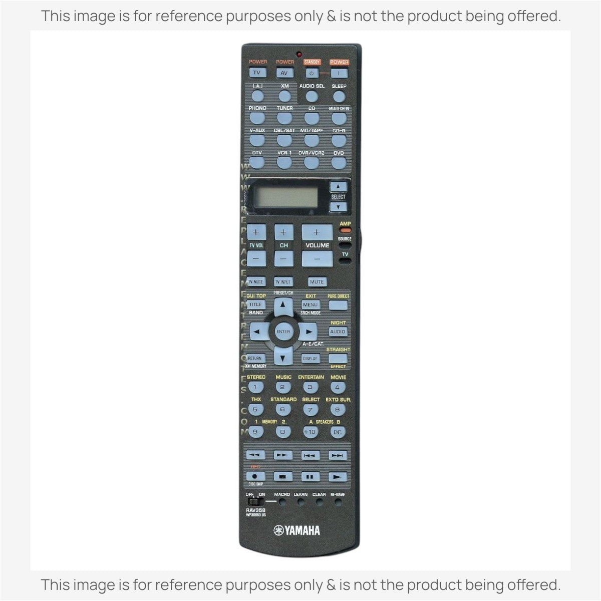 Anderic Substitute For Yamaha RAV358 A/V Receiver Remote Remote Control [RRAV311]