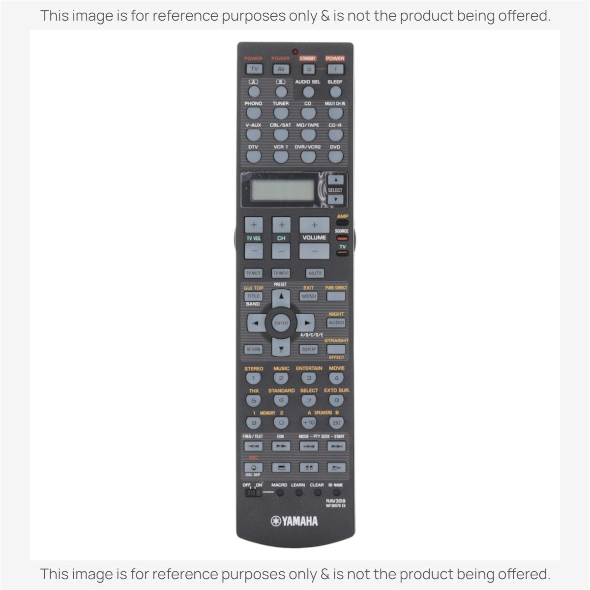 Anderic Substitute For Yamaha RAV359 A/V Receiver Remote Remote Control - WF36570EX [RRAV311]