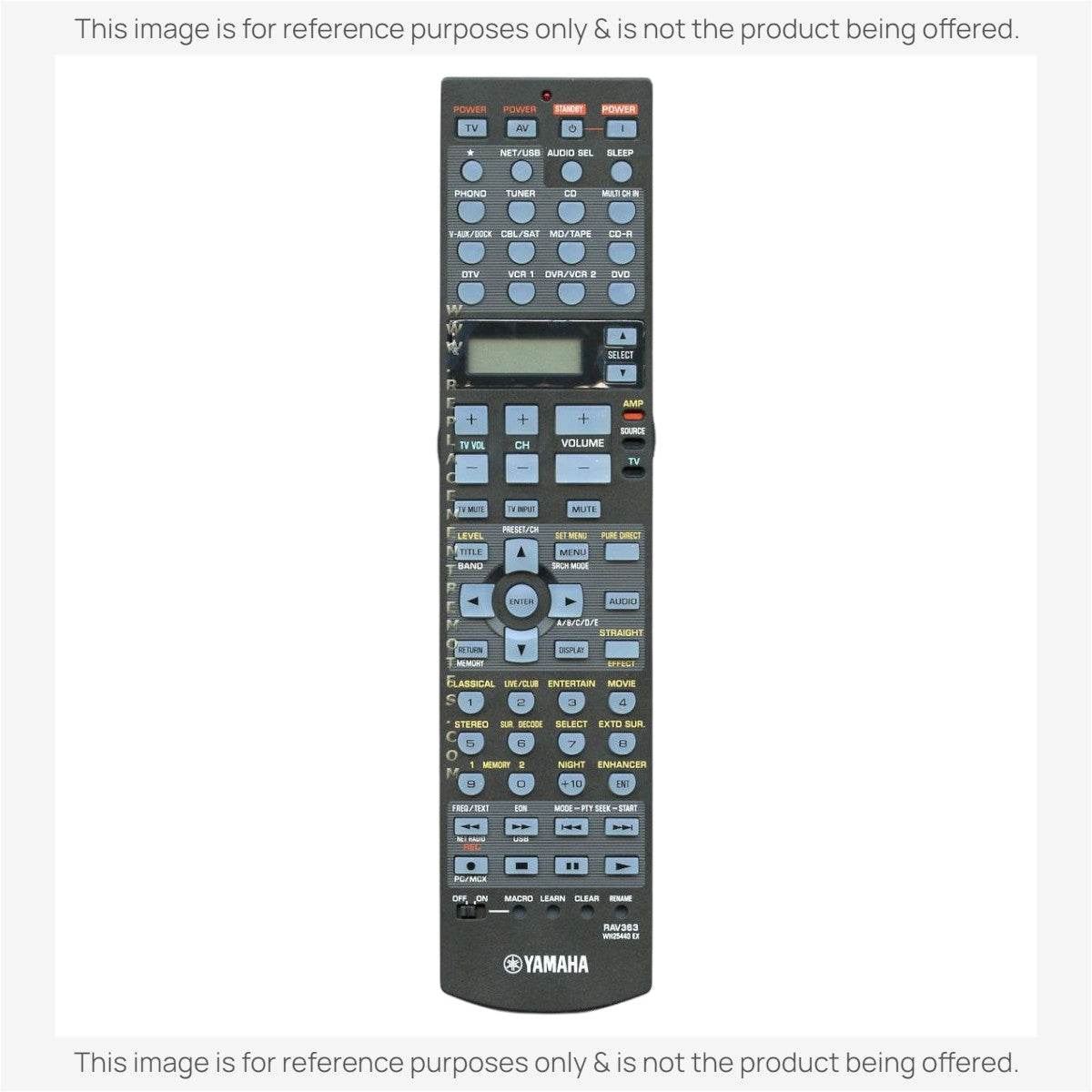 Anderic Substitute For Yamaha RAV363 A/V Receiver Remote Remote Control [RRAV311]