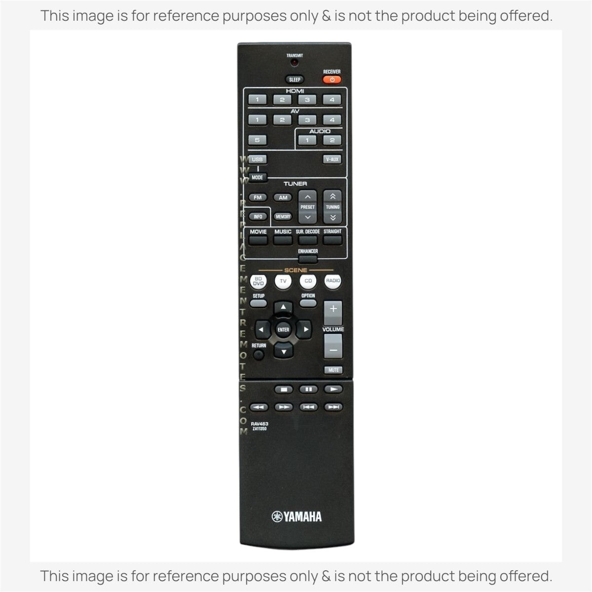 Anderic Substitute For Yamaha RAV463 Receiver Remote Control [RRAV498]