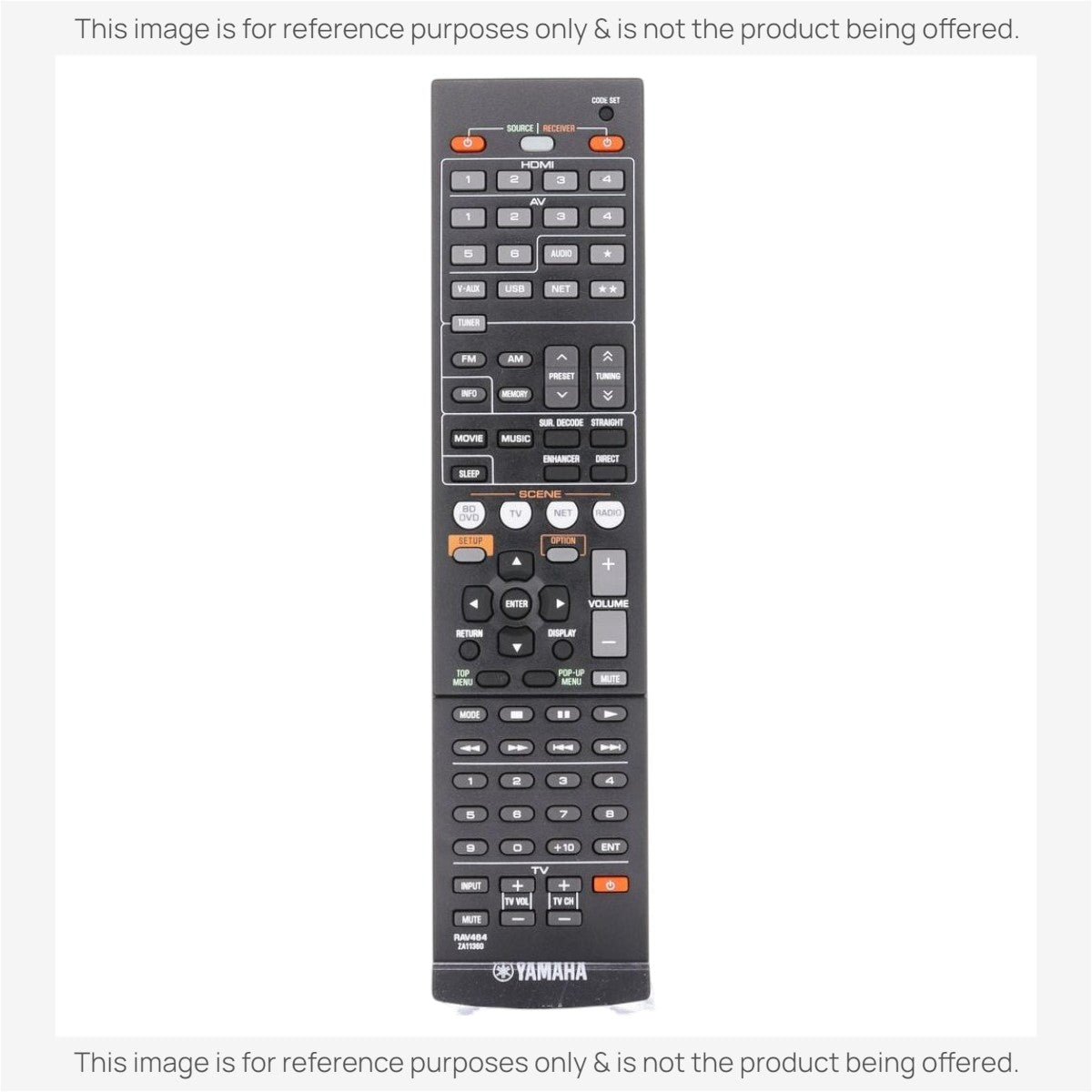 Anderic Substitute For Yamaha RAV464 Receiver Remote Control [RRAV498]