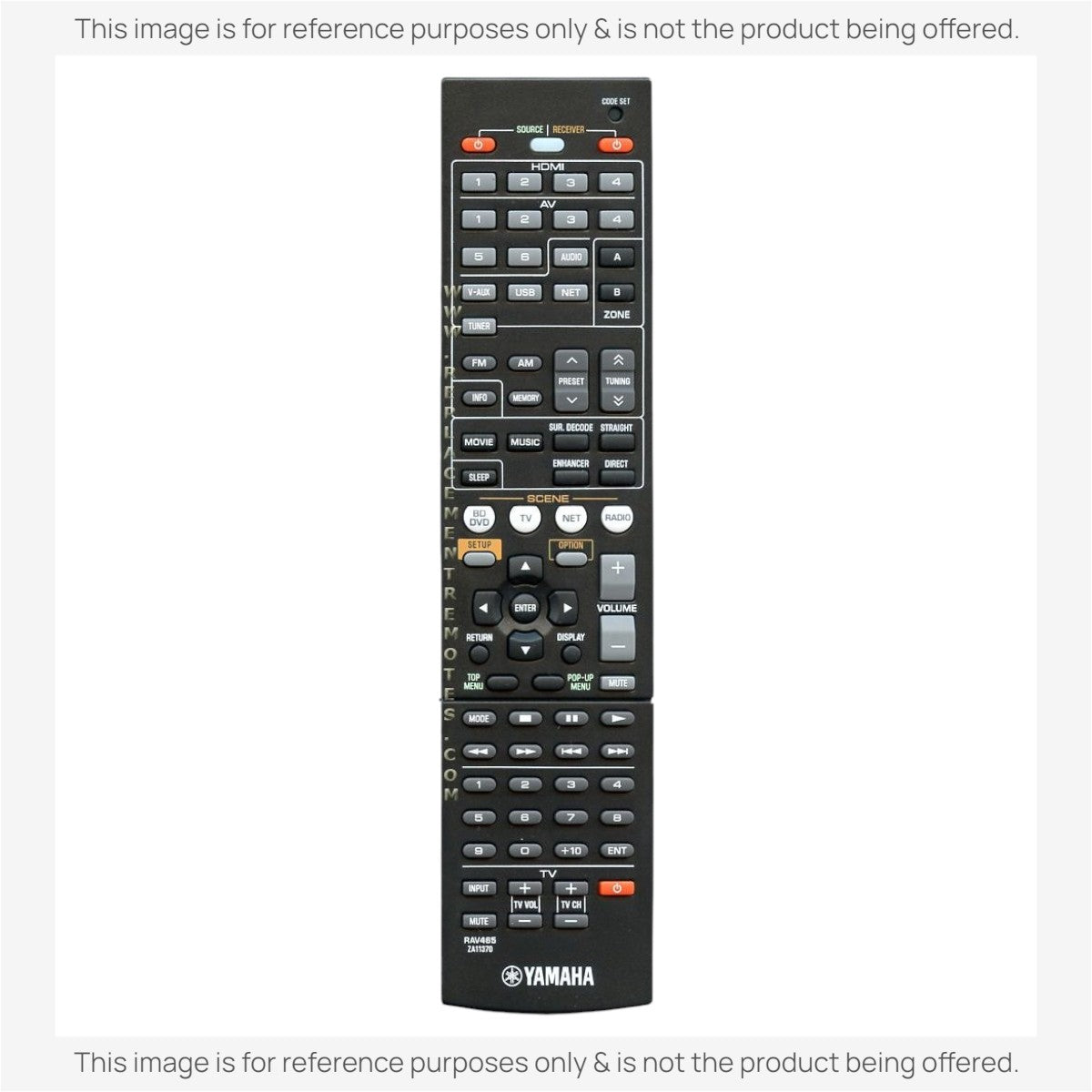 Anderic Substitute For Yamaha RAV465 Receiver Remote Control [RRAV498]