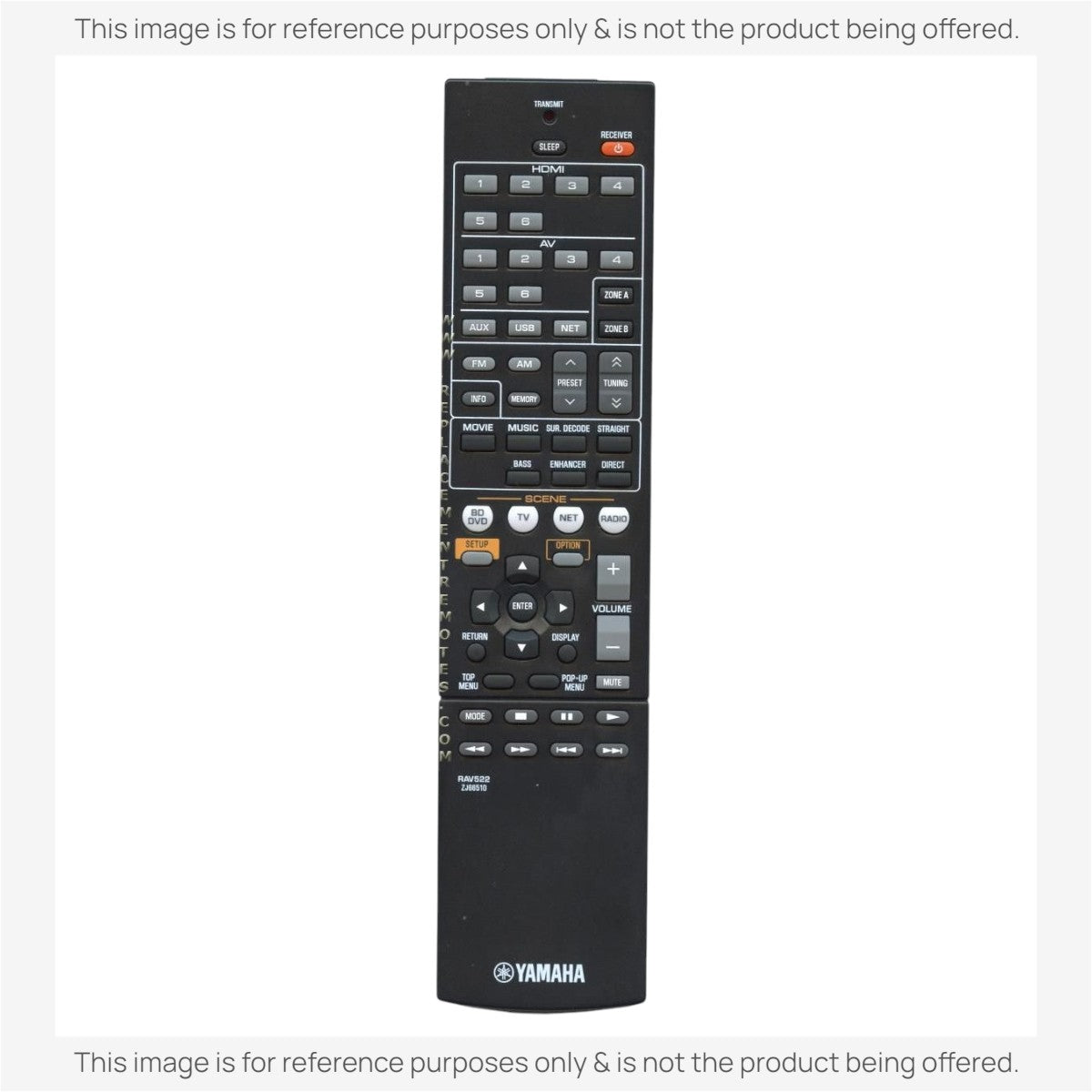 Anderic Substitute For Yamaha RAV522 Receiver Remote Control [RRAV498]
