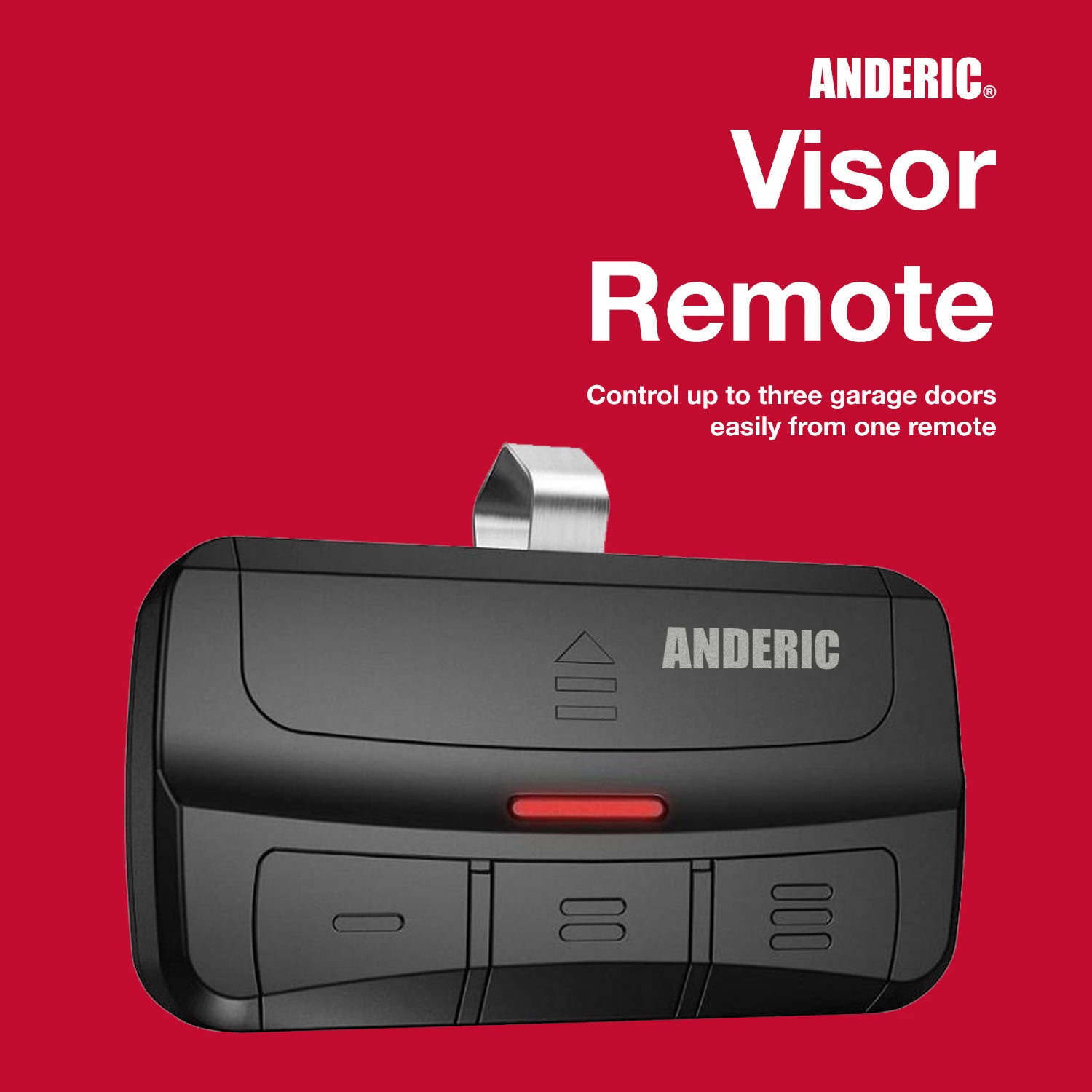 Anderic 375UT Universal 3-Button Garage Door Opener Remote Control for LiftMaster, Chamberlain, Genie, Craftsman, Linear, and Wayne Dalton