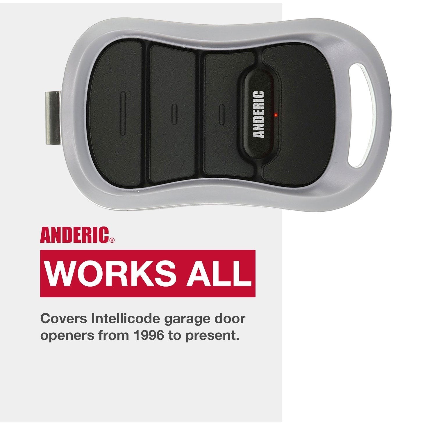 Anderic Substitute for Genie GM3T 3 BUTTON Garage Door Opener Remote Control [G3TBX]