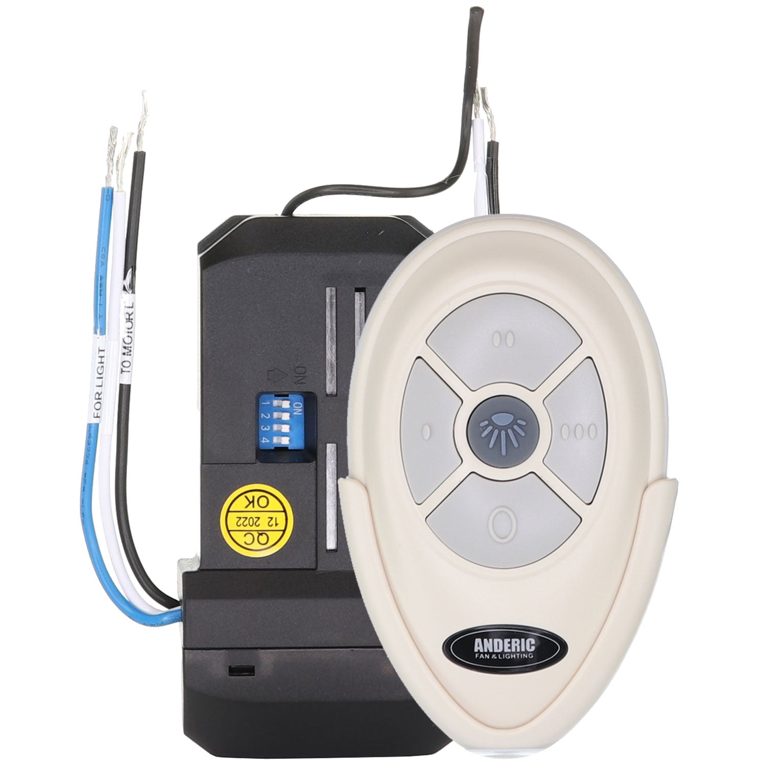 Anderic Substitute for Hunter KUJCE9103 Ceiling Fan Remote Control [FAN35T-UC7067FMRX-KIT]