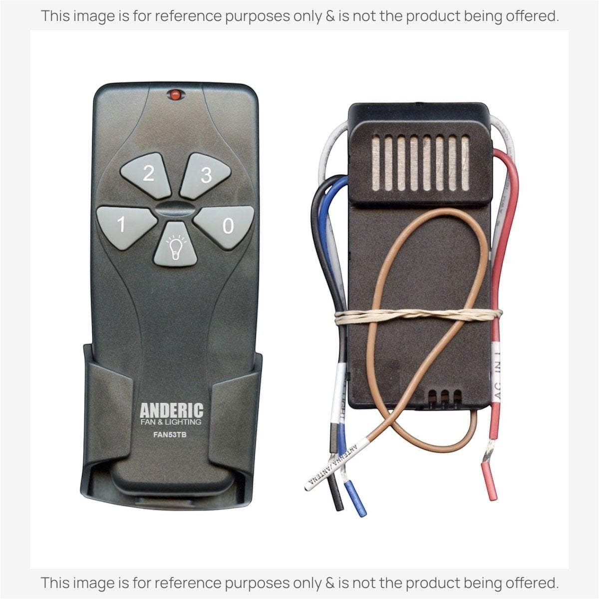 Anderic Substitute Kit for Anderic FAN53TB Universal AC Remote Control Add-on Ceiling Fan Kit | 315MHz [63T-AC83T-KIT]