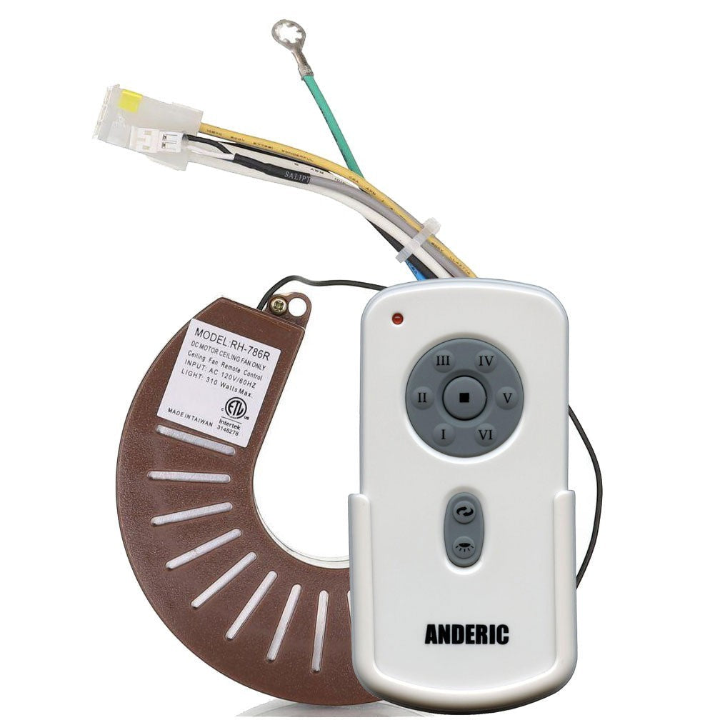 Anderic Substitute for Emerson RH786NRG Ceiling Fan Receiver [RH786R/RR787T-KIT]