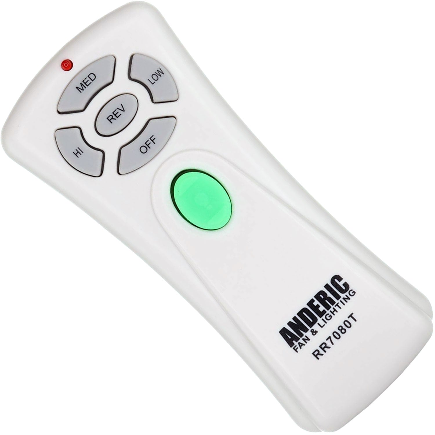 Anderic RR7080T Replacement Ceiling Fan Remote Control for Hampton Bay CHQ7080T, UC7080T with Up, Down, and Reverse Keys