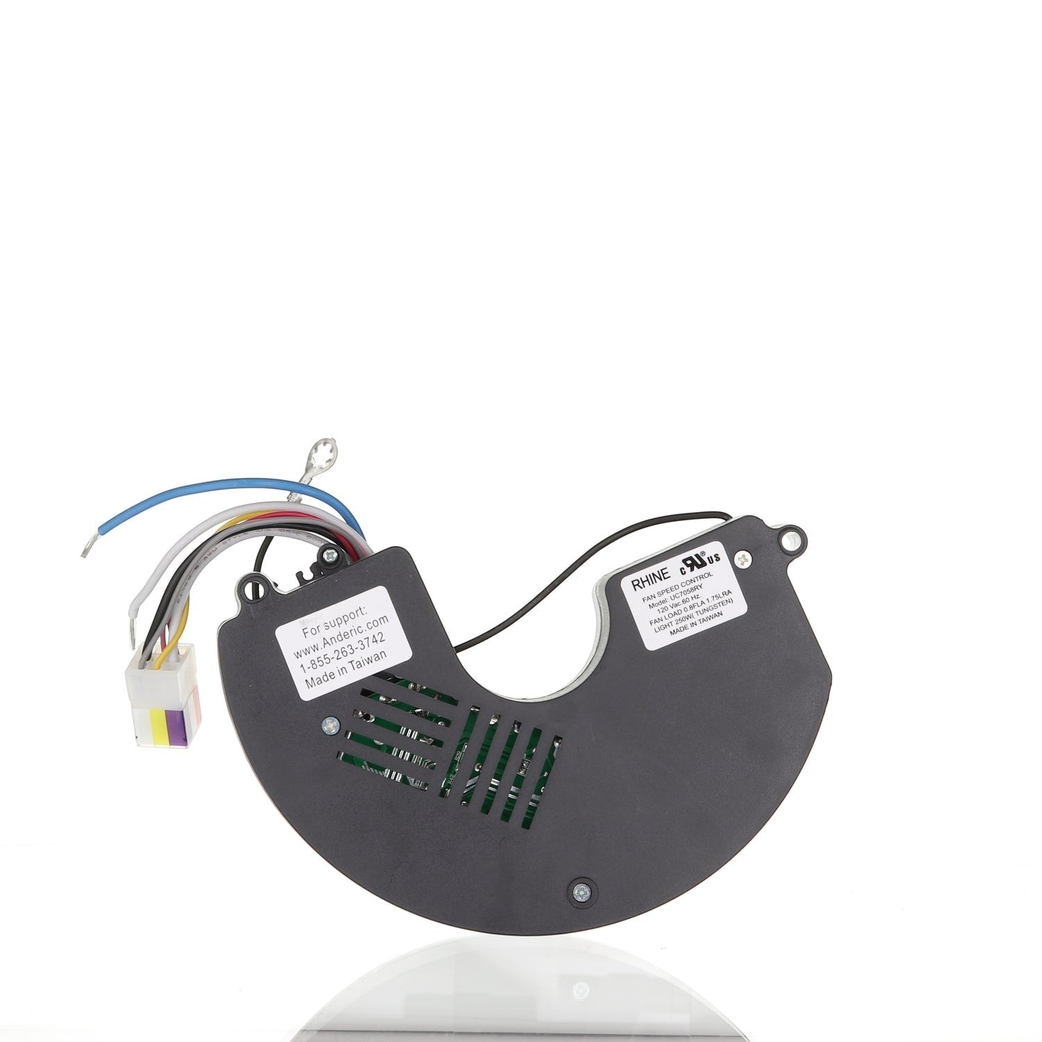 Substitute for Hampton Bay Brookedale 60 Inch Ceiling Fan Remote Control and Receiver Kit for Air Cool 247008054 [UC7058RKIT]