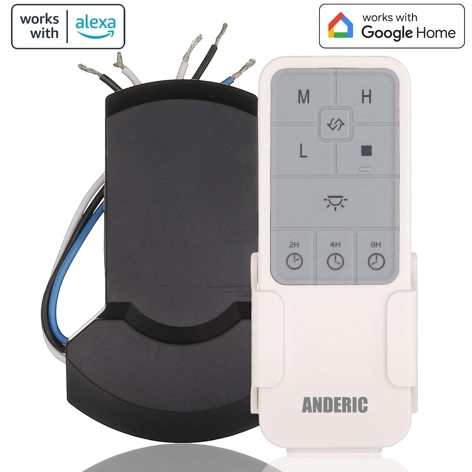 Anderic Substitute for Fanimation KUJCE10717 Ceiling Fan Receiver | 2.4ghz WIFI - KUJCE10717 [UC7235T4]