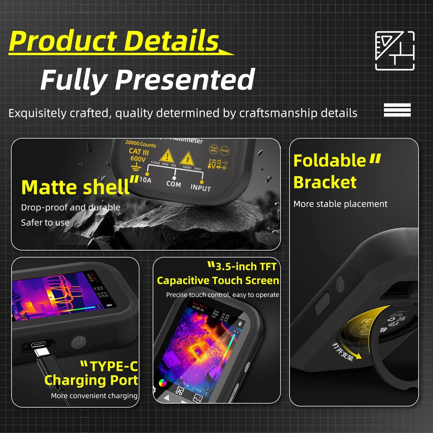 BSIDE SH6 Thermal Imager Digital Multimeter