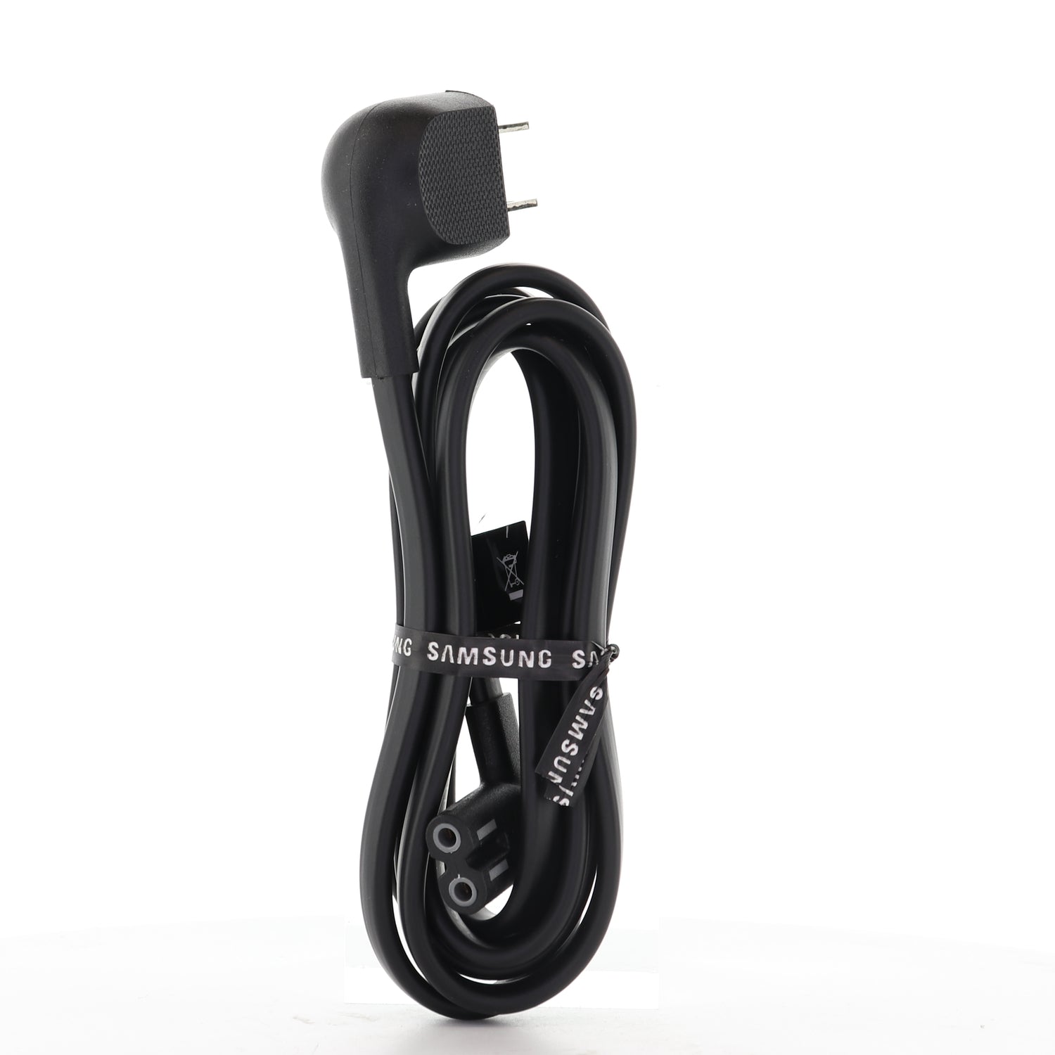 Samsung 3903-001117 CBF Power TV Power Cable (Elbow 2-Prong Male Connector to Elbow C7 figure-8) – 3903001117 5 Foot