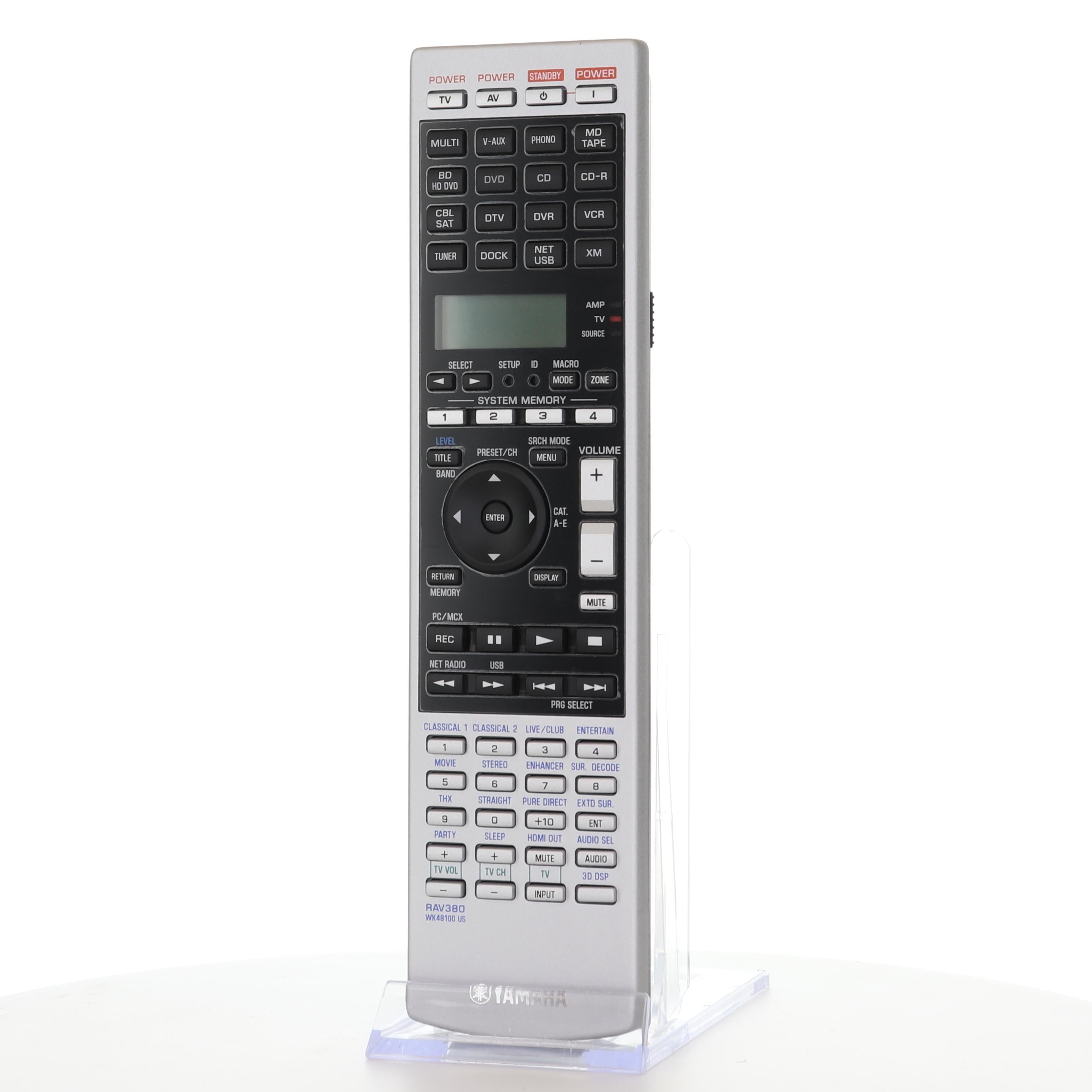 Yamaha RAV380 A/V Receiver Remote Control - WK481001