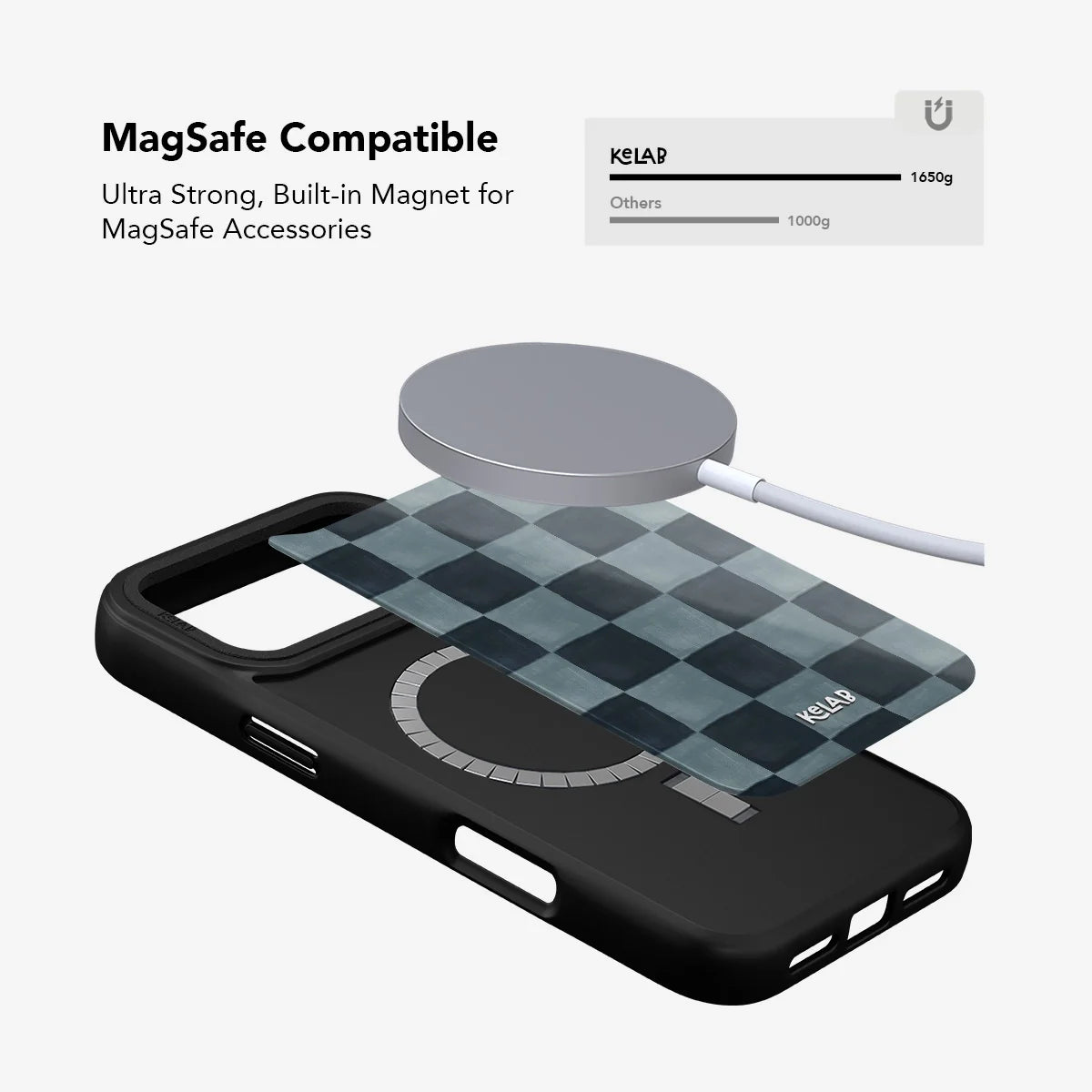 Marine Check | Blue Checkered Phone Case