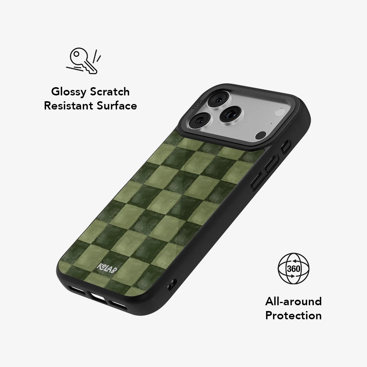 Juniper Grid | Green Checkered Phone Case