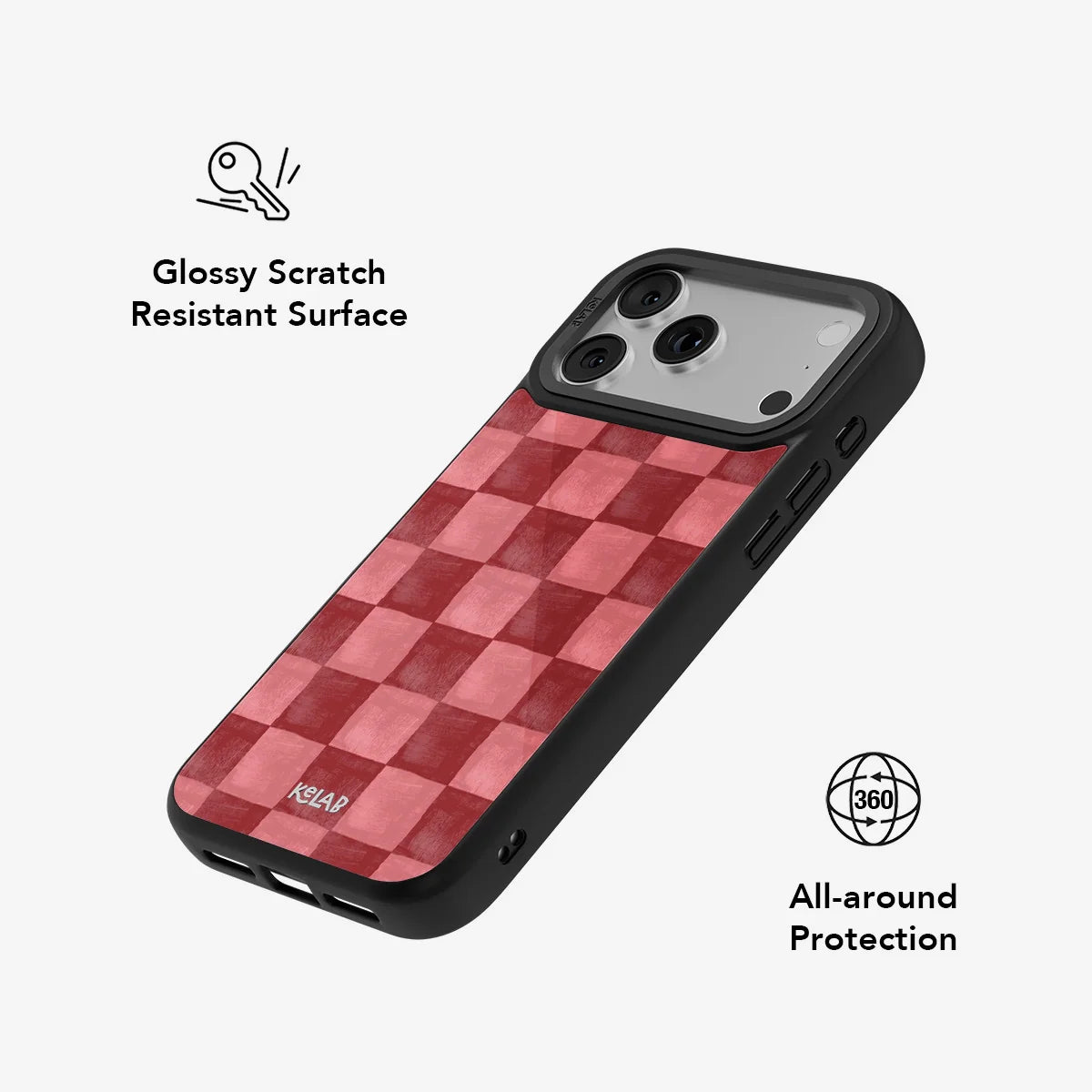 Canyon Clay | Red Checkered Phone Case