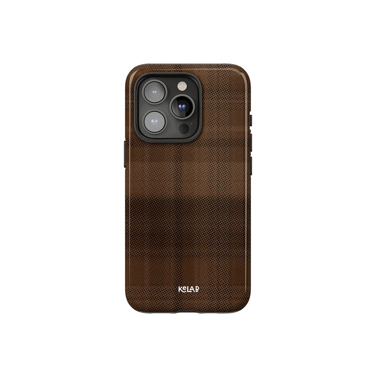 Chestnut | Brown Flannel Minimalist Phone Case