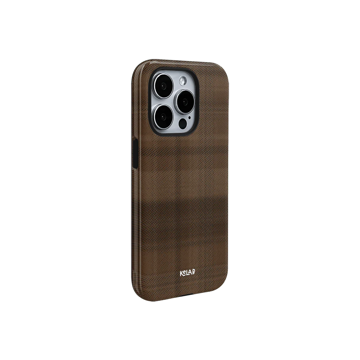 Chestnut | Brown Flannel Minimalist Phone Case